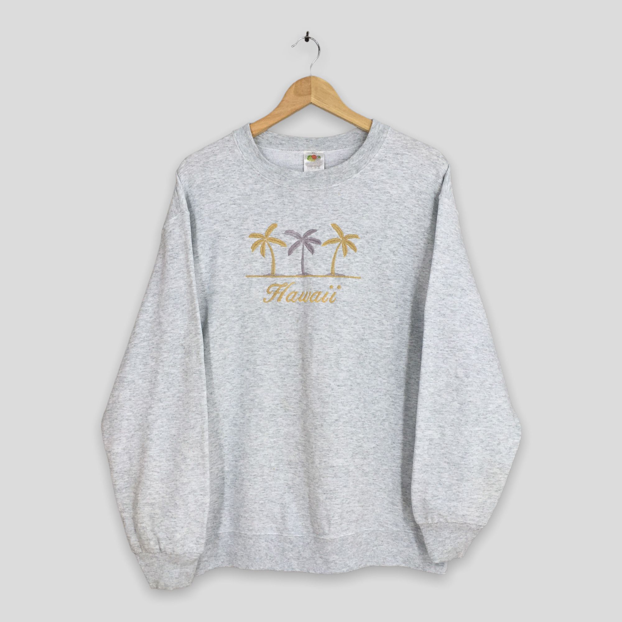 Fruit Of The Loom Vintage Palm Tree Beach Lahaina Maui Sweatshirt Medium Size US M / EU 48-50 / 2 - 1 Thumbnail