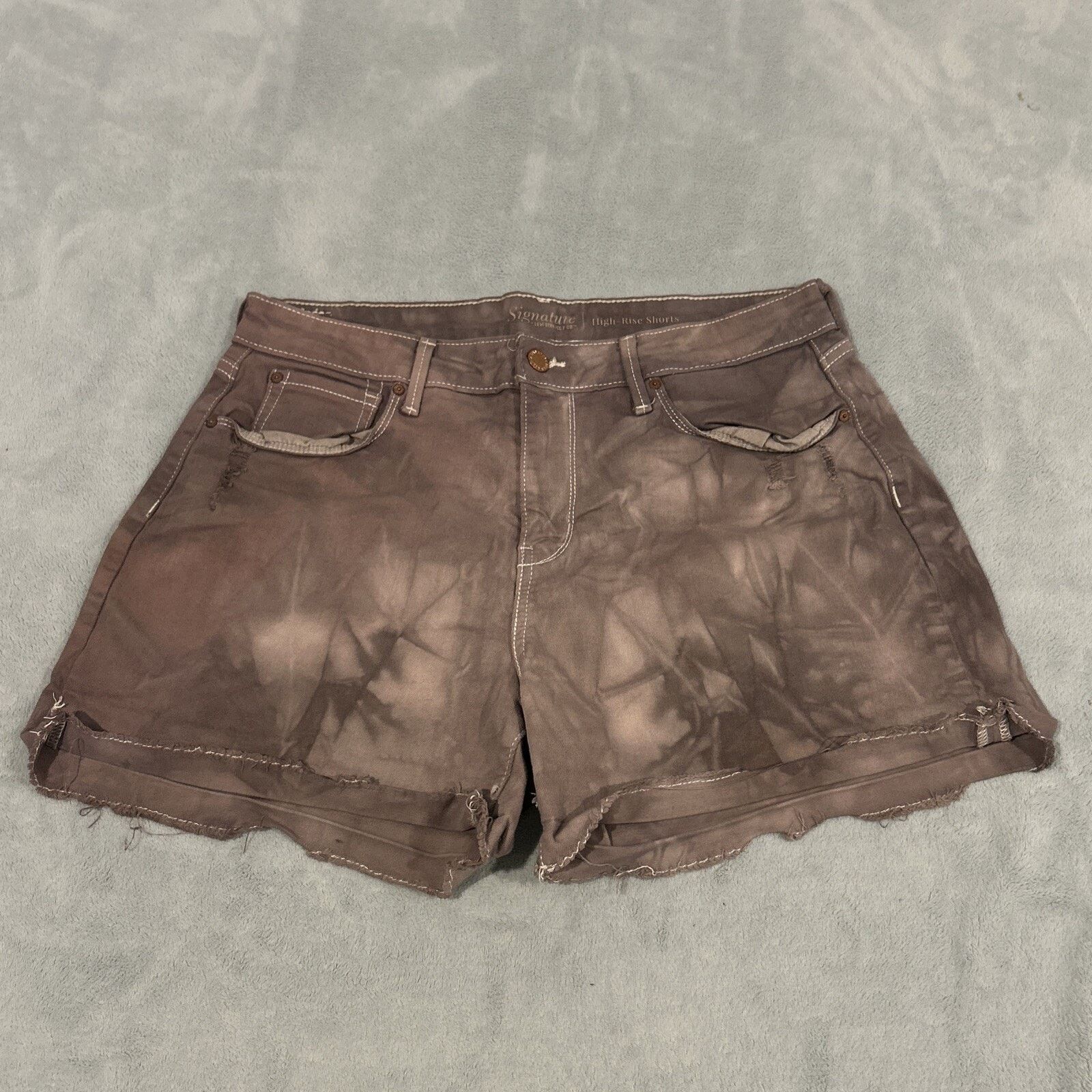 Levi's Levis High Waist Mom Shorts Womens 32x4 Raw Hem Tye Dye Size US 32 / EU 48 - 1 Thumbnail