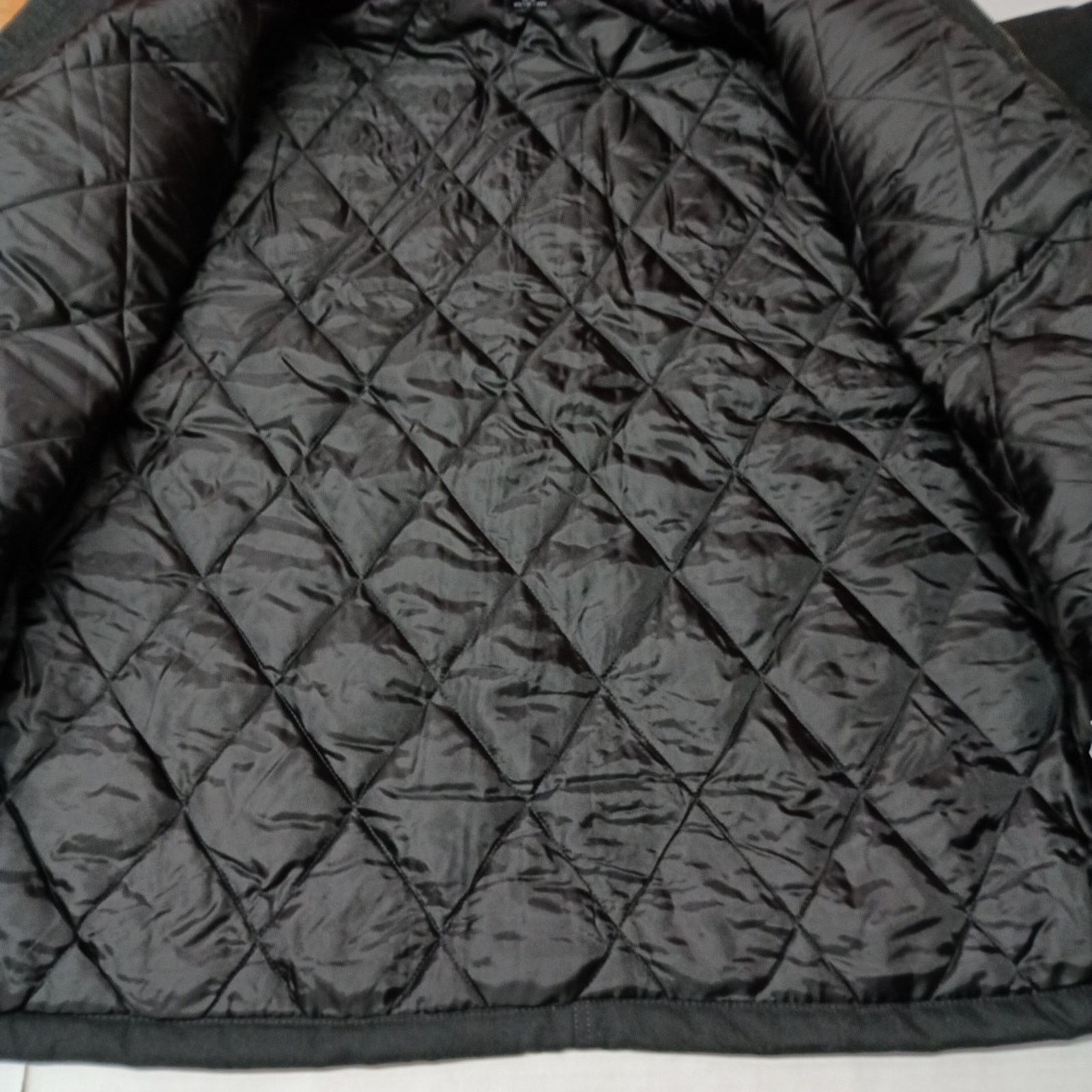 Wrangler Wrangler Shirt Jacket Quilt Lined Black Men's XL Canvas Hood Size US XL / EU 56 / 4 - 7 Thumbnail