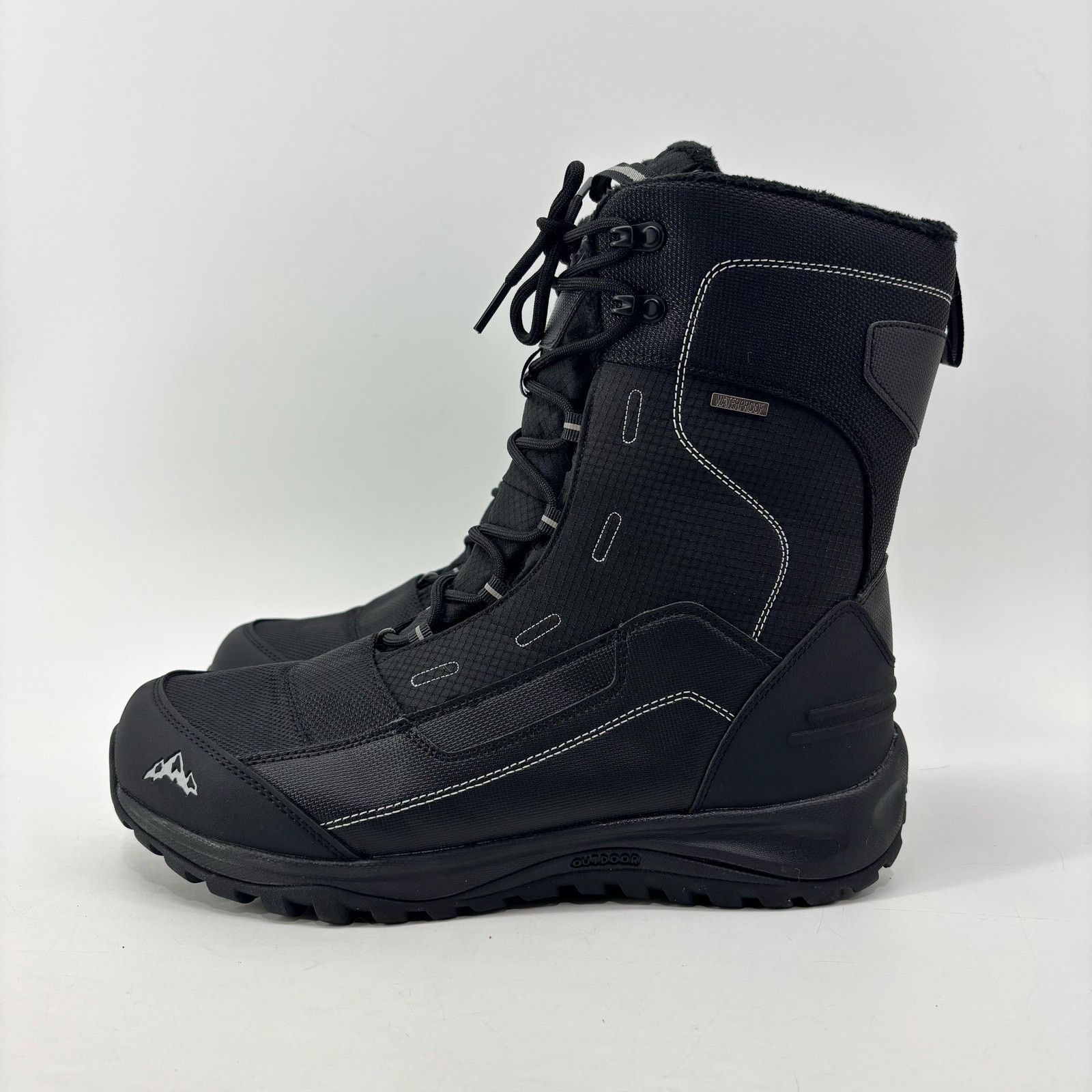 Ozark Trail Hikers Black Waterproof Leather Hiking Boots Men\'s Size 6 Ozark Trail Men main image 2