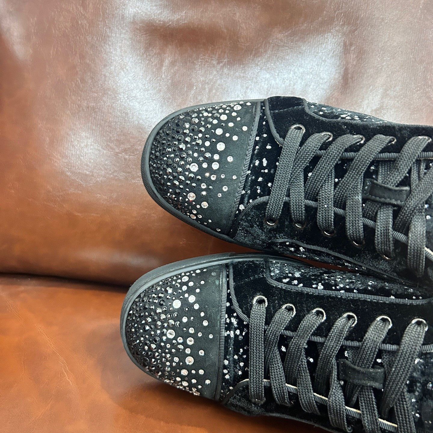 Christian Louboutin CL Black Diamond Casual Shoes Size US 9 / EU 42 - 3 Thumbnail