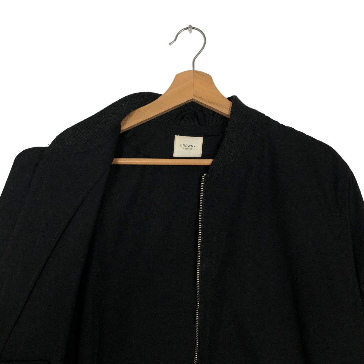 Japanese Brand 🔥90s Issey Miyake Design Bomber Jacket Browny Vintage Black Size US L / EU 52-54 / 3 - 11 Thumbnail