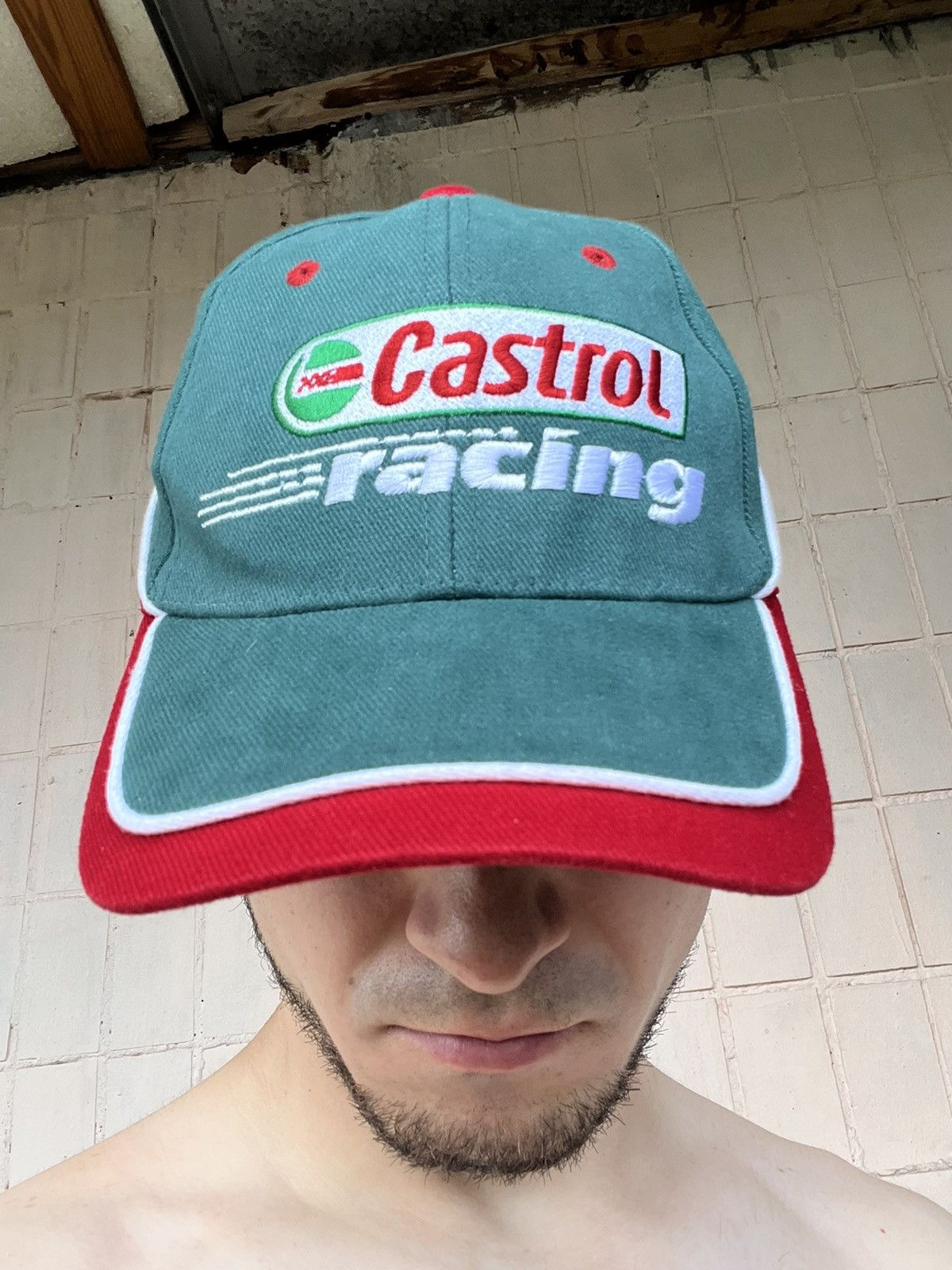 Japanese Brand Vintage Castrol Motor Oil Racing Team Formula One F1 Cap Size ONE SIZE - 17 Thumbnail