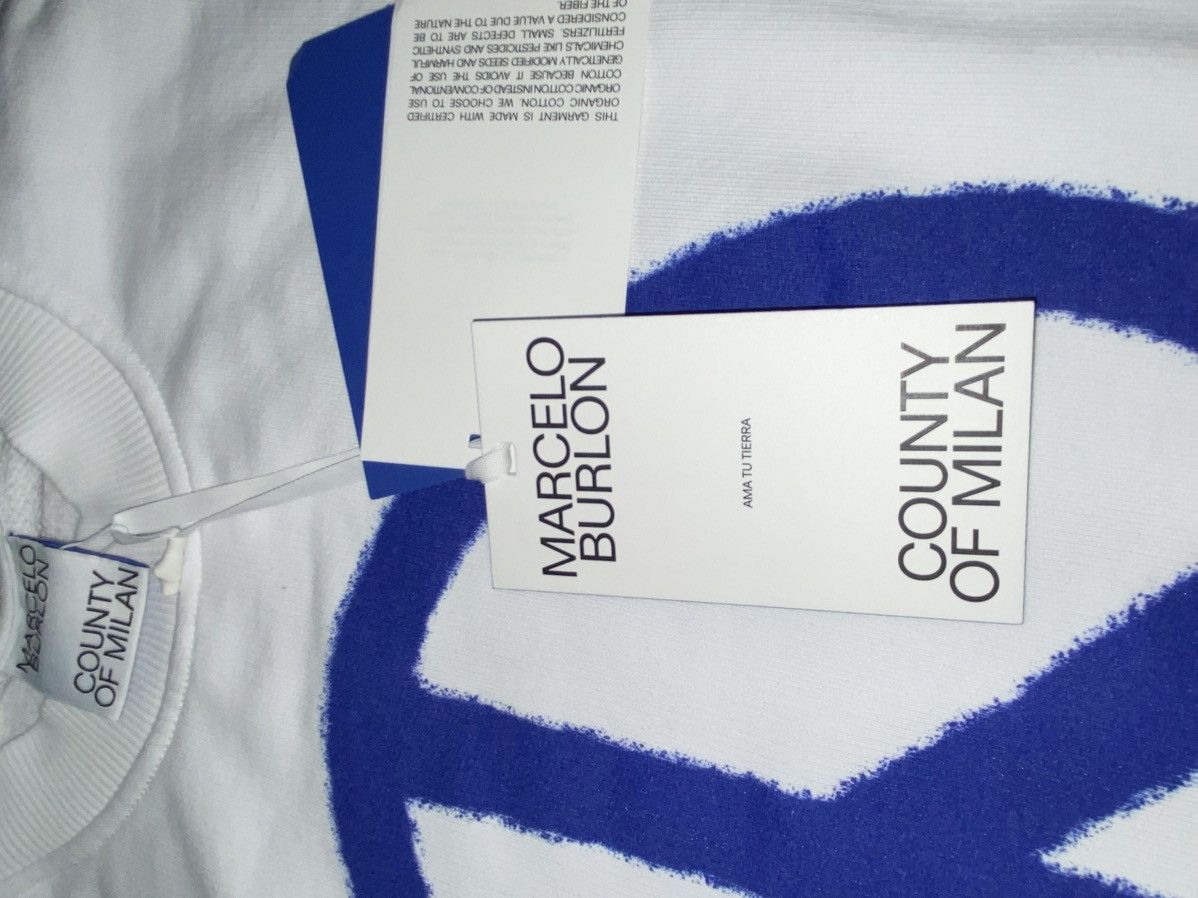 Marcelo Burlon Marcelo Burlon County Peace Organic Cotton Sweatshirt Size US L / EU 52-54 / 3 - 6 Thumbnail
