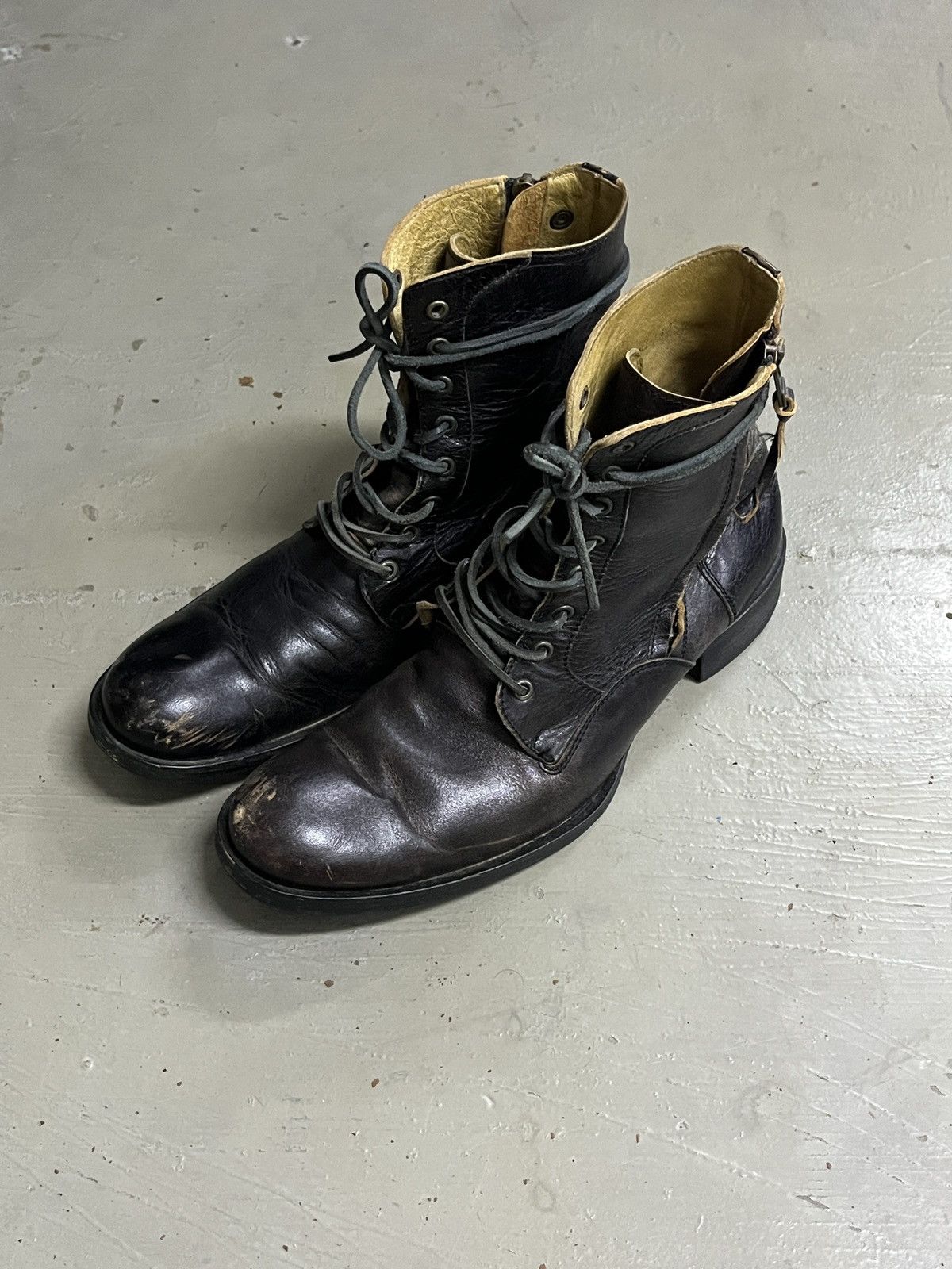 Balmain Maison Miharayasuhiro Balmain STYLE Leather Zipper Boots Size US 8 / EU 41 - 1 Thumbnail
