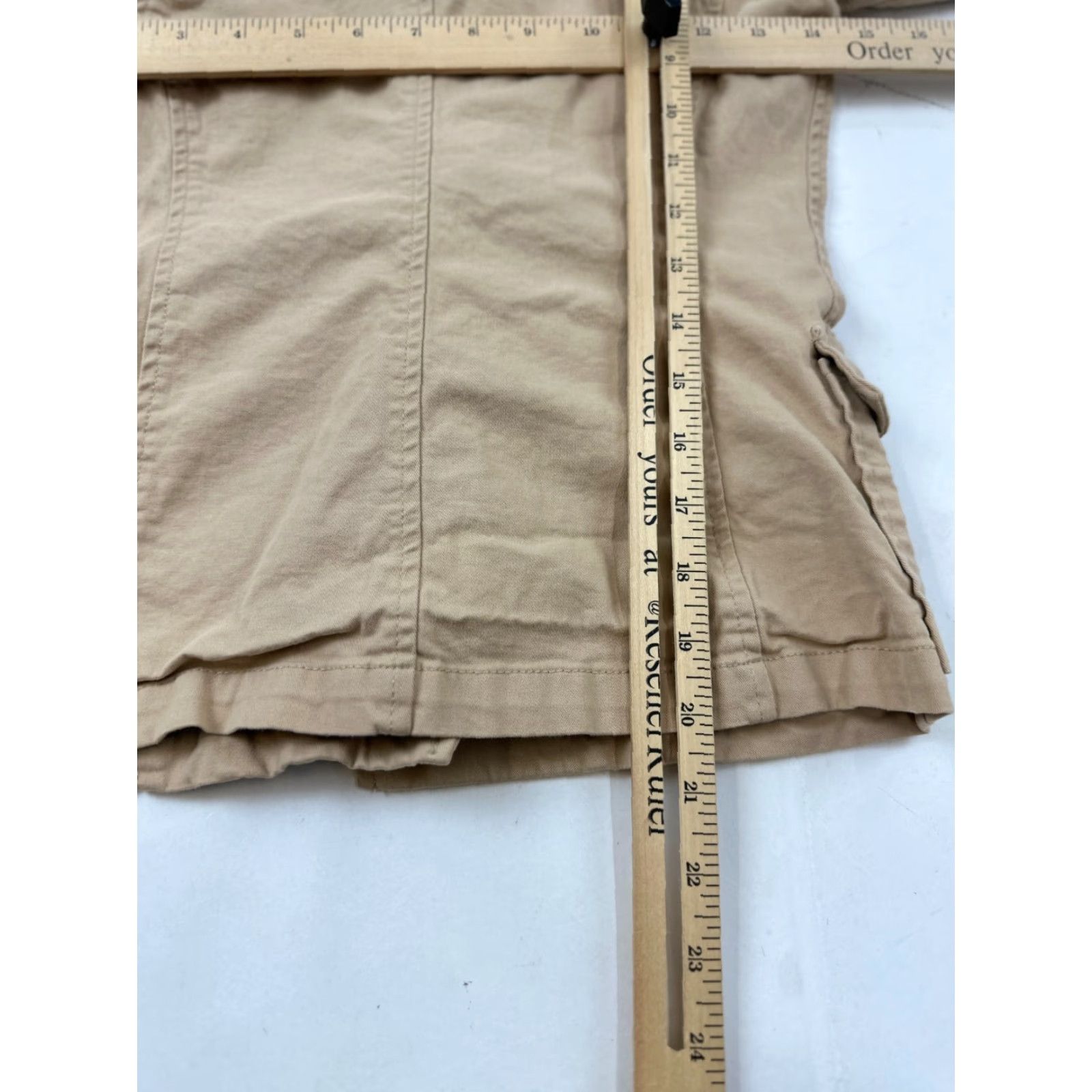 United Colors Of Benetton United Colors of Benetton Women's Jacket Size 38 Beige Casual Cotton Short Sleeve Pockets Fall Winter Size XS / US 0-2 / IT 36-38 - 7 Thumbnail