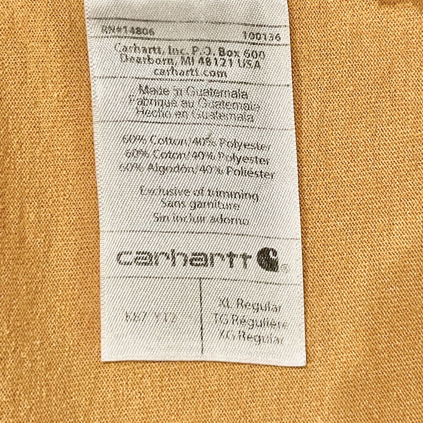Carhartt × Vintage Carhartt Distressed Pocket Tee – Yellowstone Heather | XL Size US XL / EU 56 / 4 - 4 Thumbnail