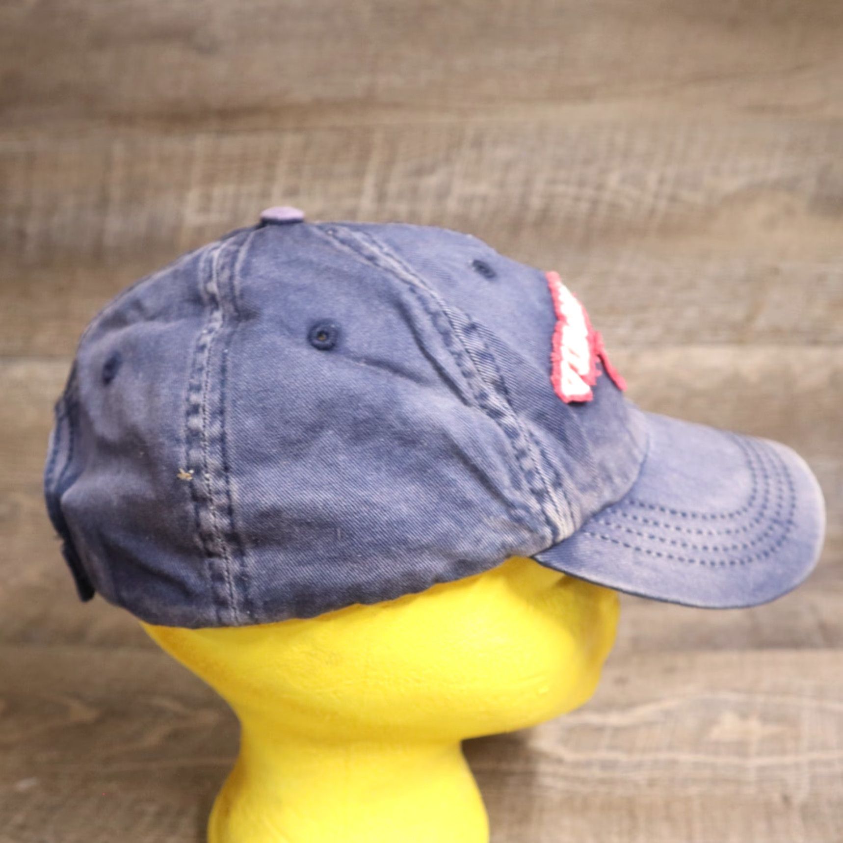 Denime Virginia Beach Blue Denim Strapback Baseball Cap Hat Adult Hat Strapback Blue Denim Virginia Beach Cap Men One Size Blue Hat Size ONE SIZE - 3 Thumbnail