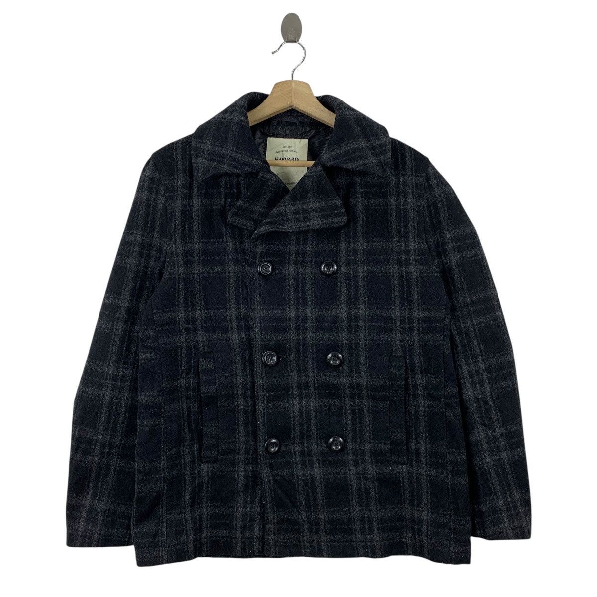 American Apparel HARVARD Boston Casualwear Checkered Tartan Peacoat Jacket Size US S / EU 44-46 / 1 - 1 Thumbnail