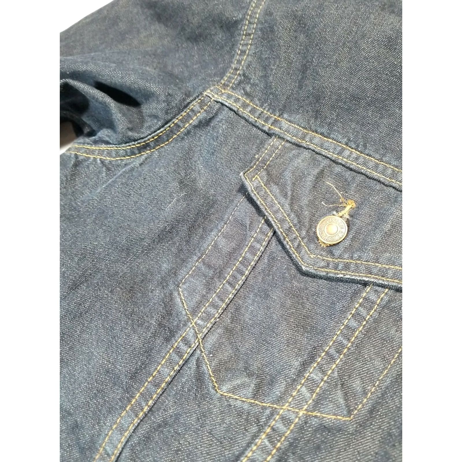 Vintage VINTAGE U2 Elevation Tour Levis Jean Jacket Levis Red Tab Mens XL Blue Jacket Men XL Size US 36 / EU 52 - 6 Thumbnail