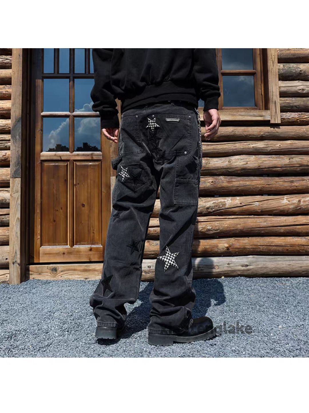 Jean xtl vintage wide Leg loose hiphop carpenter cargo jeans Size US 36 / EU 52 - 8 Thumbnail