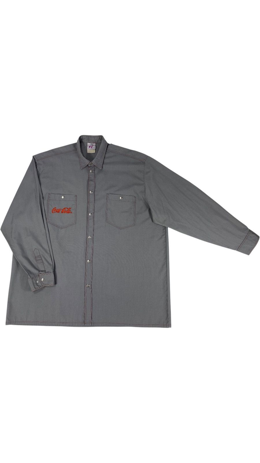 Coca Cola 90s Coca Cola Manufacturing Work Embroidery #2 Shirt Size US XXL / EU 58 / 5 - 3 Thumbnail