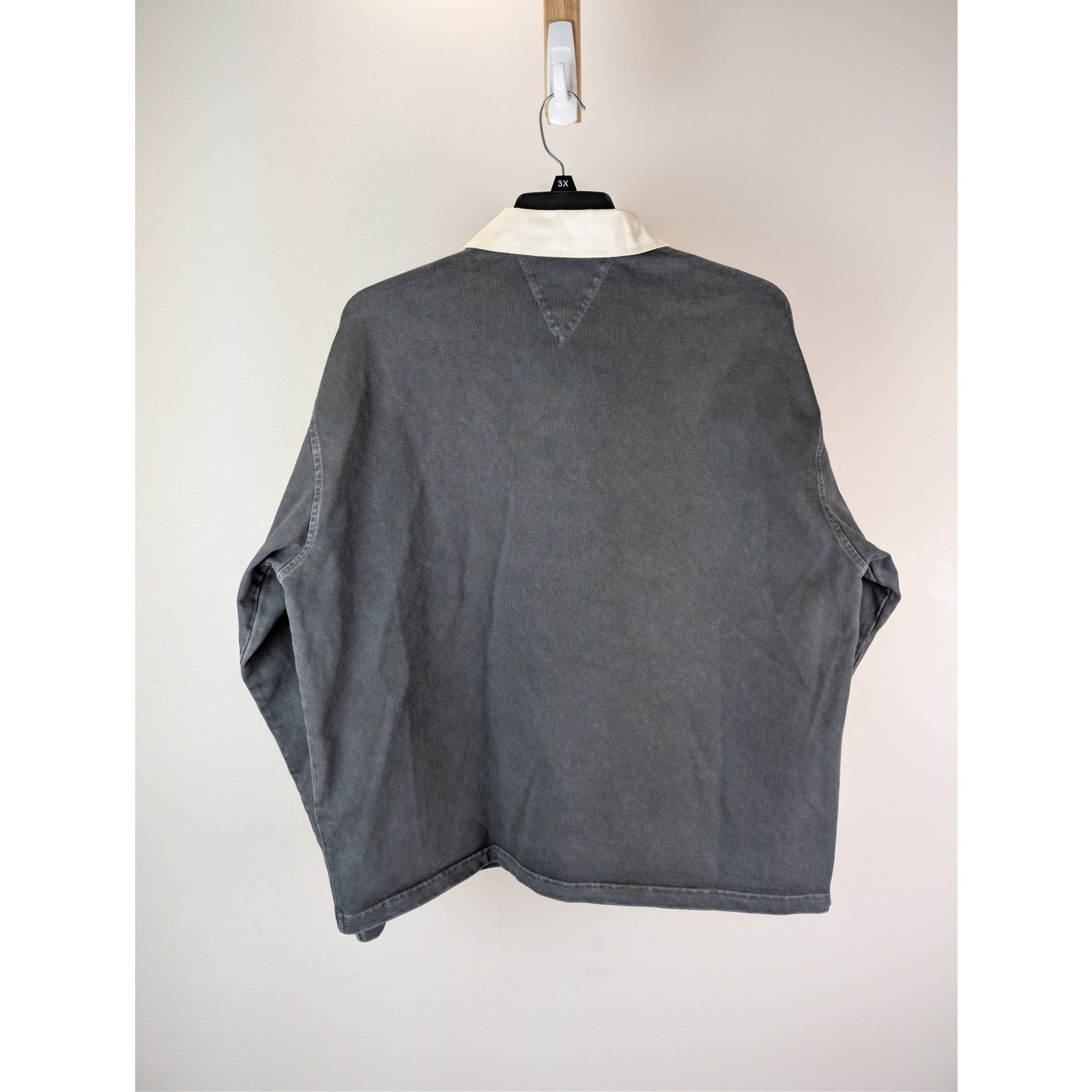 Bottega Veneta o1rshd1 Washed Out Japanese Jersey Polo Shirt in Grey XL Size US XL / EU 56 / 4 - 14 Thumbnail