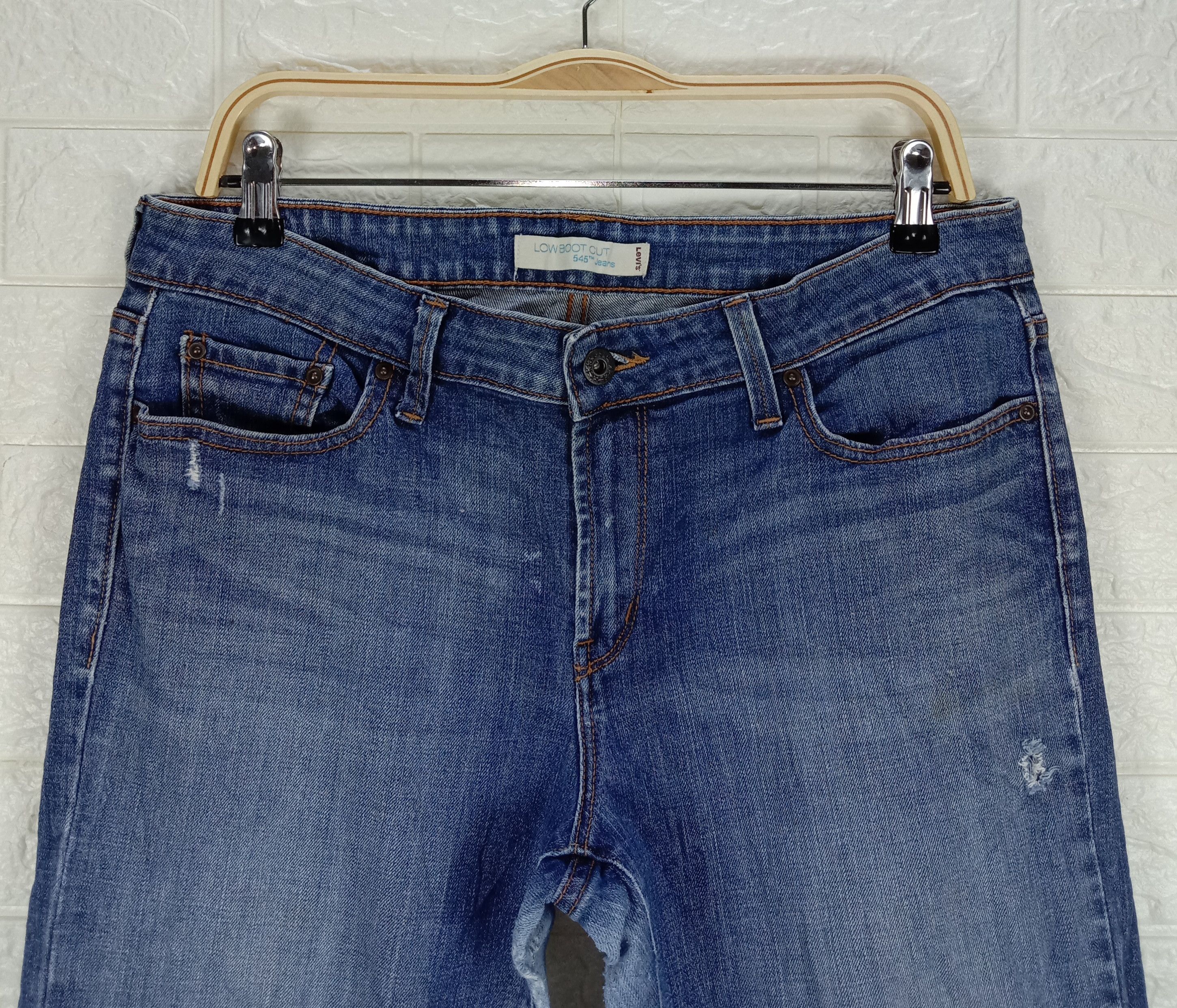 Levi's Vintage Levi's 545 Flare Jeans Faded Blue Denim Size 33" - 2 Thumbnail