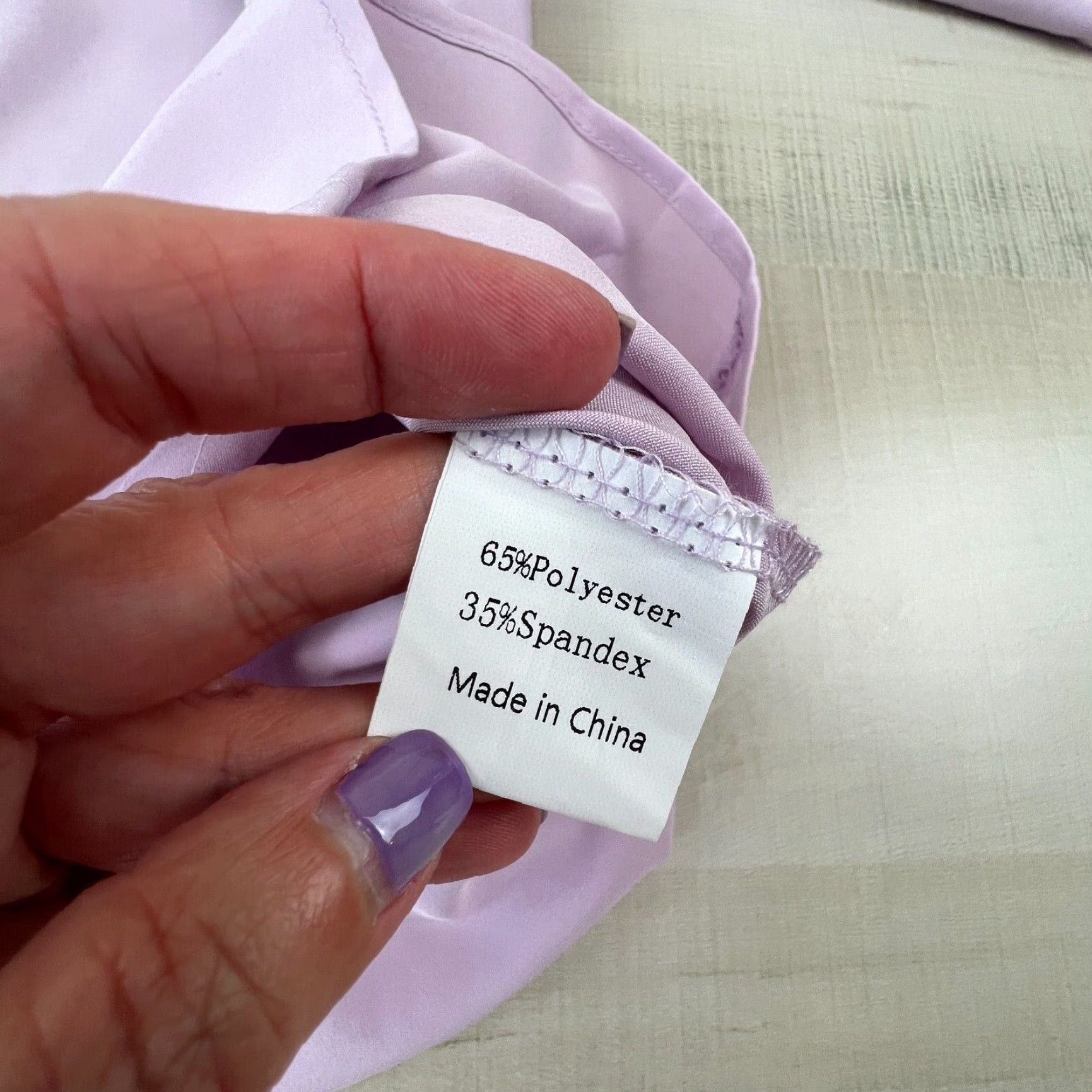 Vintage Purple Long Sleeve Button Up Shirt Womens Large Fitted Top Size L / US 10 / IT 46 - 4 Thumbnail