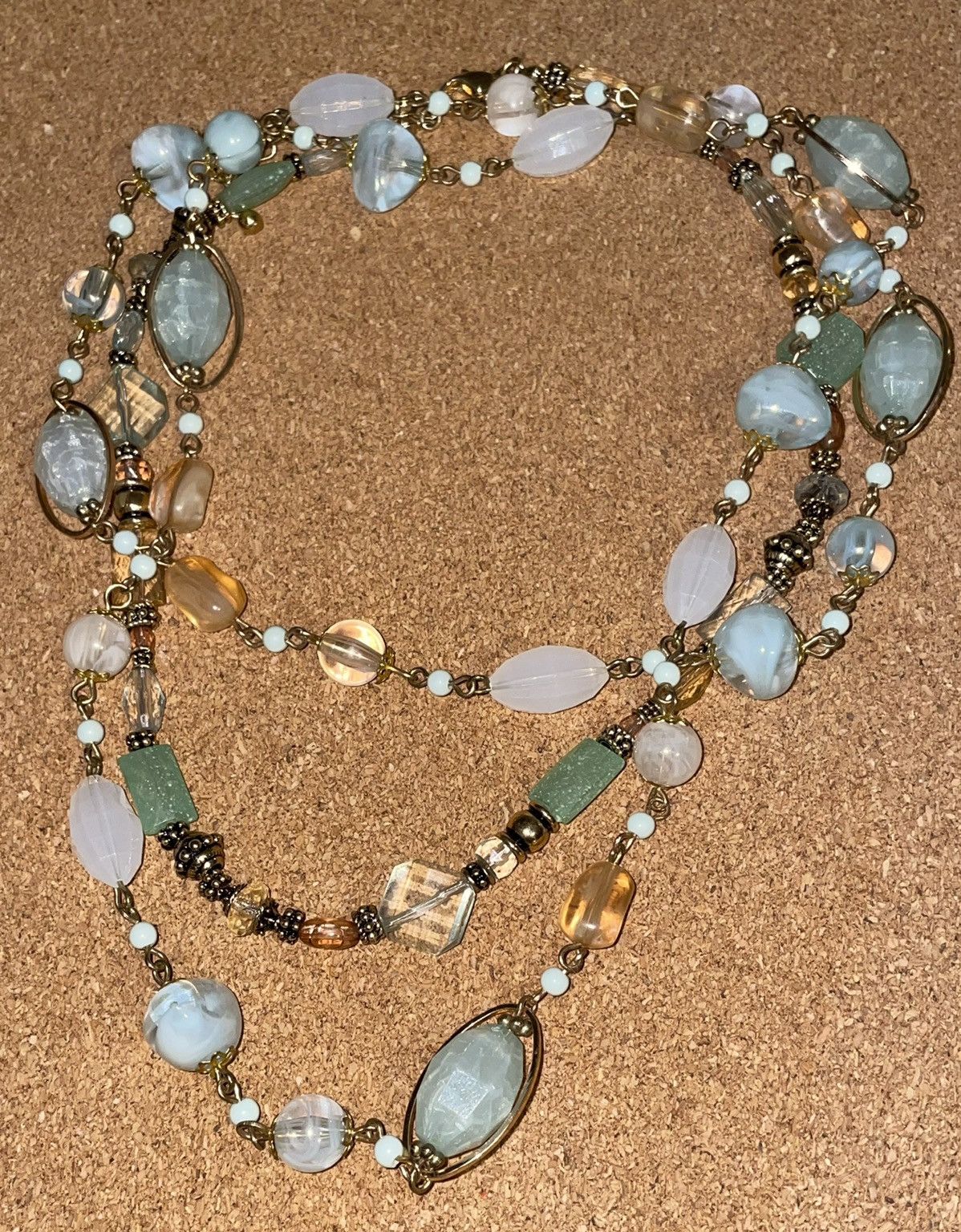 Free People Free People “Beach Glass” Vintage Necklace Set! Size ONE SIZE - 4 Thumbnail