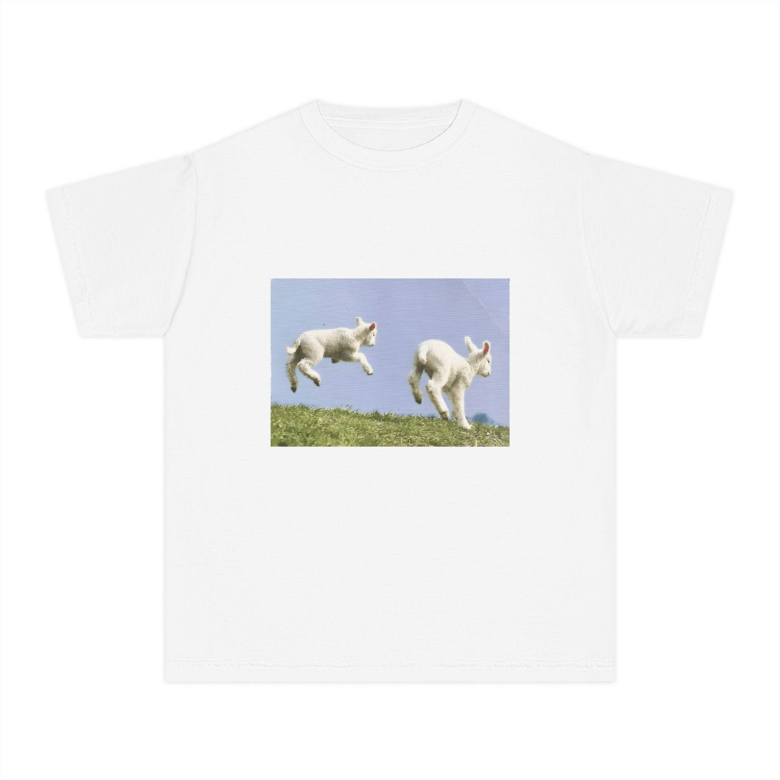 Other Cute Lambs Graphic Tee – Vintage Style Baby Tee Size XL / US 12-14 / IT 48-50 - 2 Thumbnail