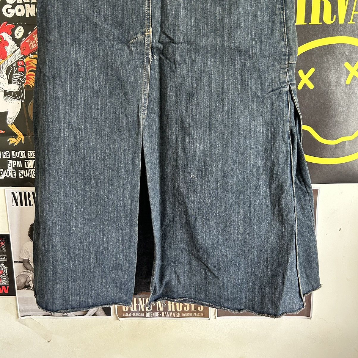 Sisley Vintage Sisley Denim Maxi Skirt Size 26" / US 2 / IT 38 - 13 Thumbnail