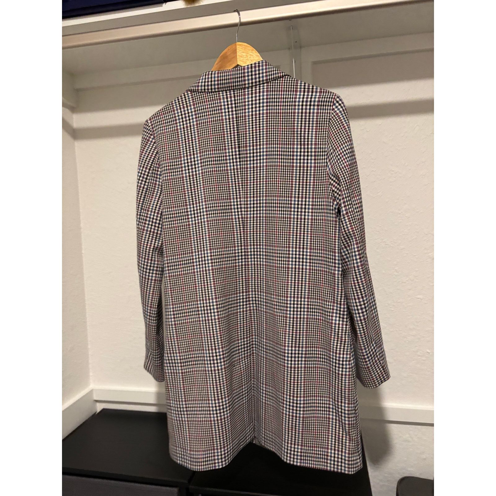 Steve Madden NWOT STEVE MADDEN Bb Dakota Plaid Longline Blazer Sz M Size M / US 6-8 / IT 42-44 - 6 Thumbnail