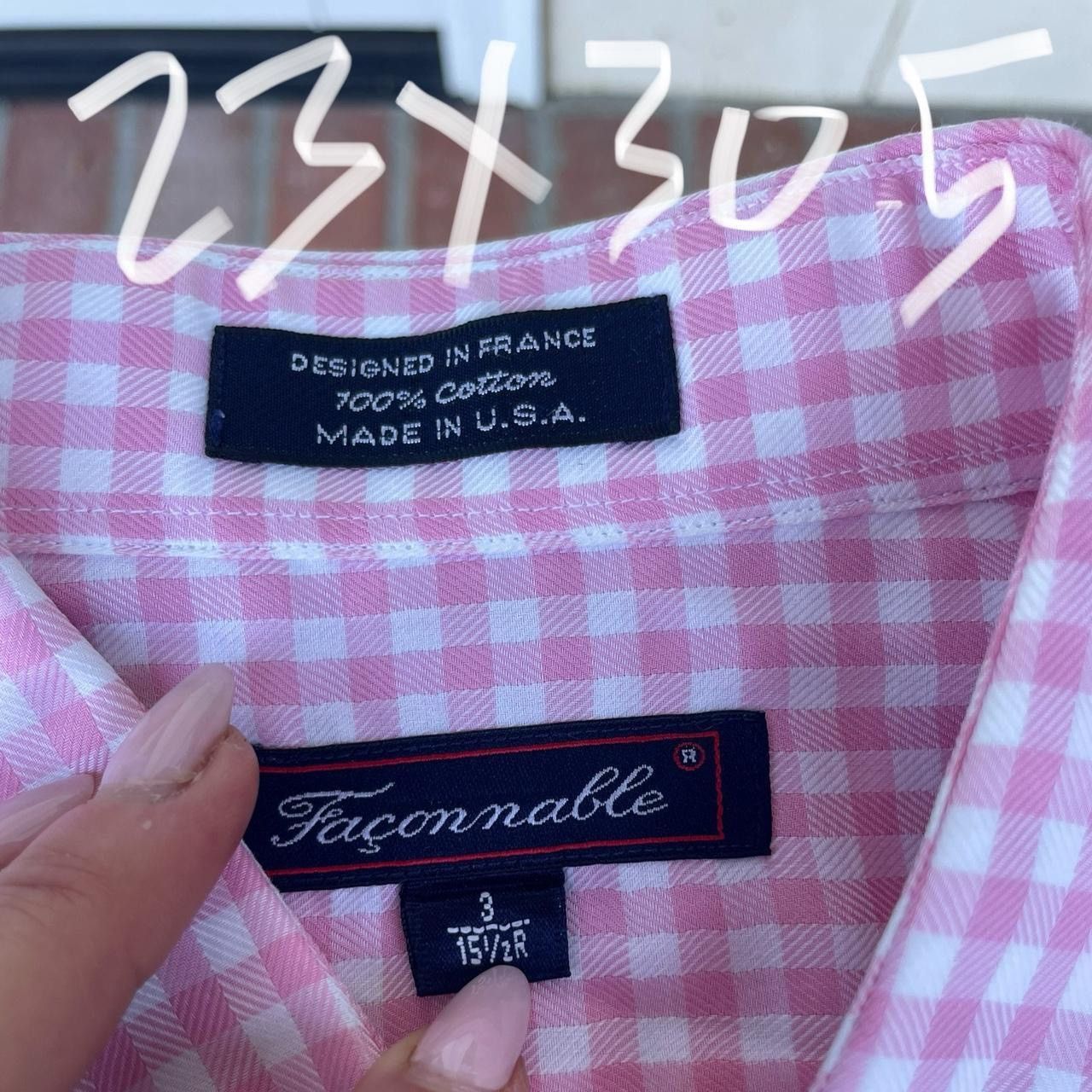 Polo Ralph Lauren Façonnable Plaid checkered Oxford Shirt Mens Large Size US L / EU 52-54 / 3 - 5 Thumbnail