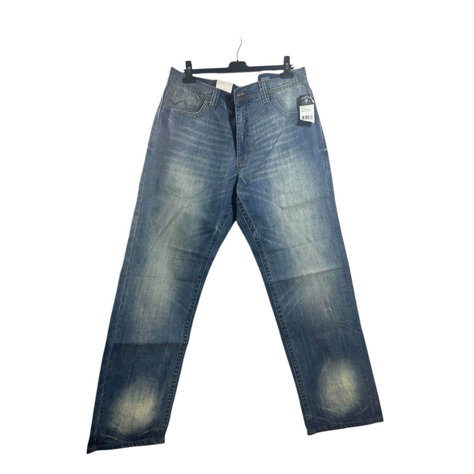 Pelle Pelle VTG Pelle Pelle Baggy Jeans Men's 38-34 Light Blue Hip Hop W Size US 38 / EU 54 - 1 Thumbnail