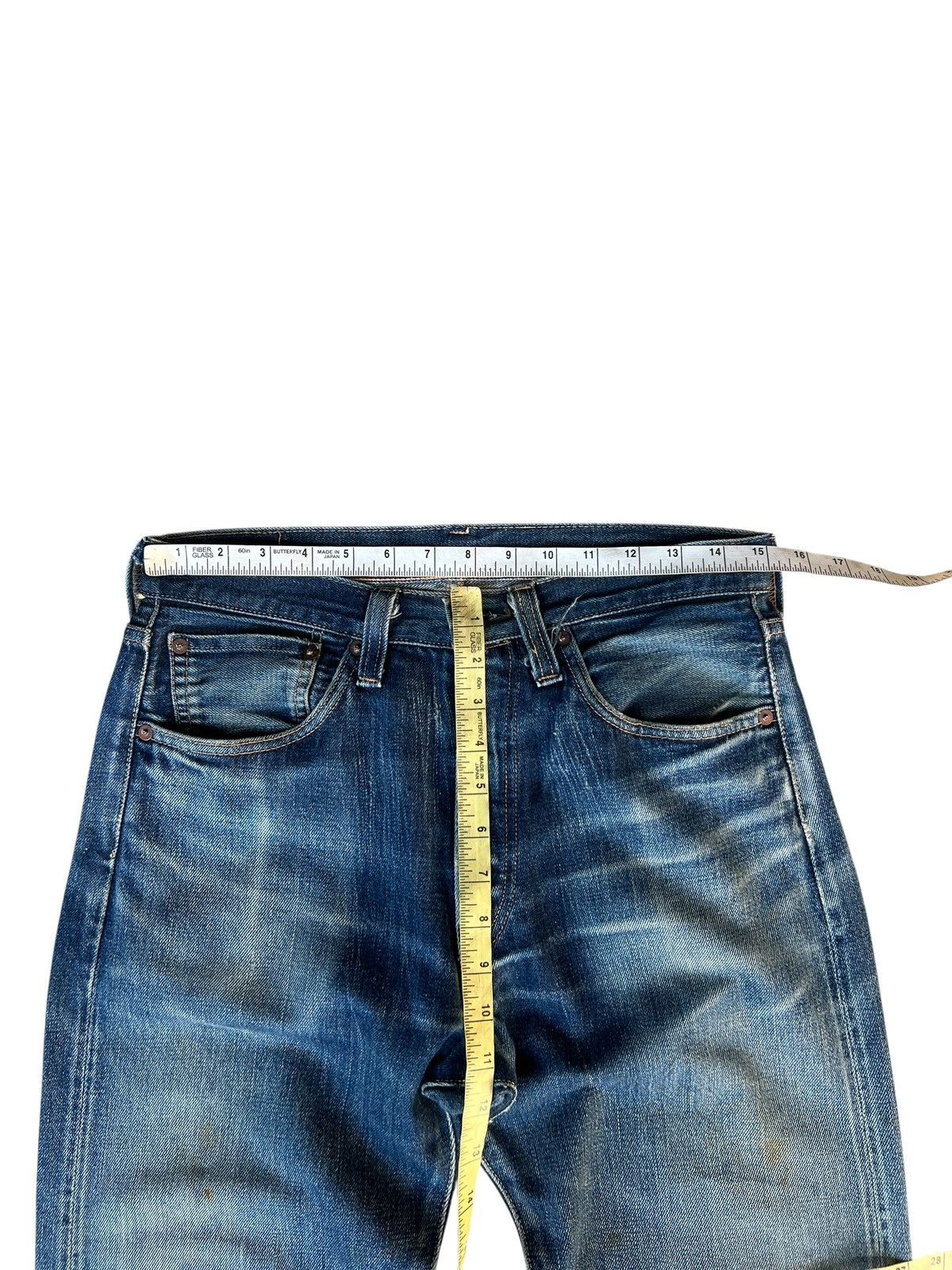 Levi's Vintage Clothing 2000s LVC Levi’s 501 XX Big E Distress Denim Selvedge Jeans Size US 30 / EU 46 - 4 Thumbnail