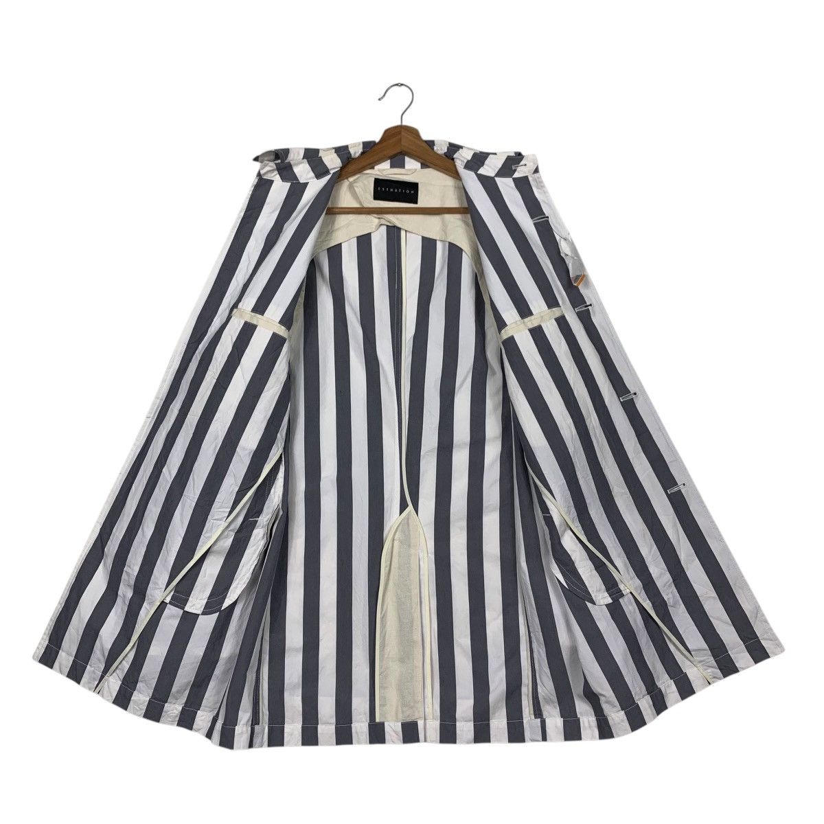 Japanese Brand ESTNATION Made in Japan Striped Button Shirt #2361-C106 Size US M / EU 48-50 / 2 - 11 Thumbnail