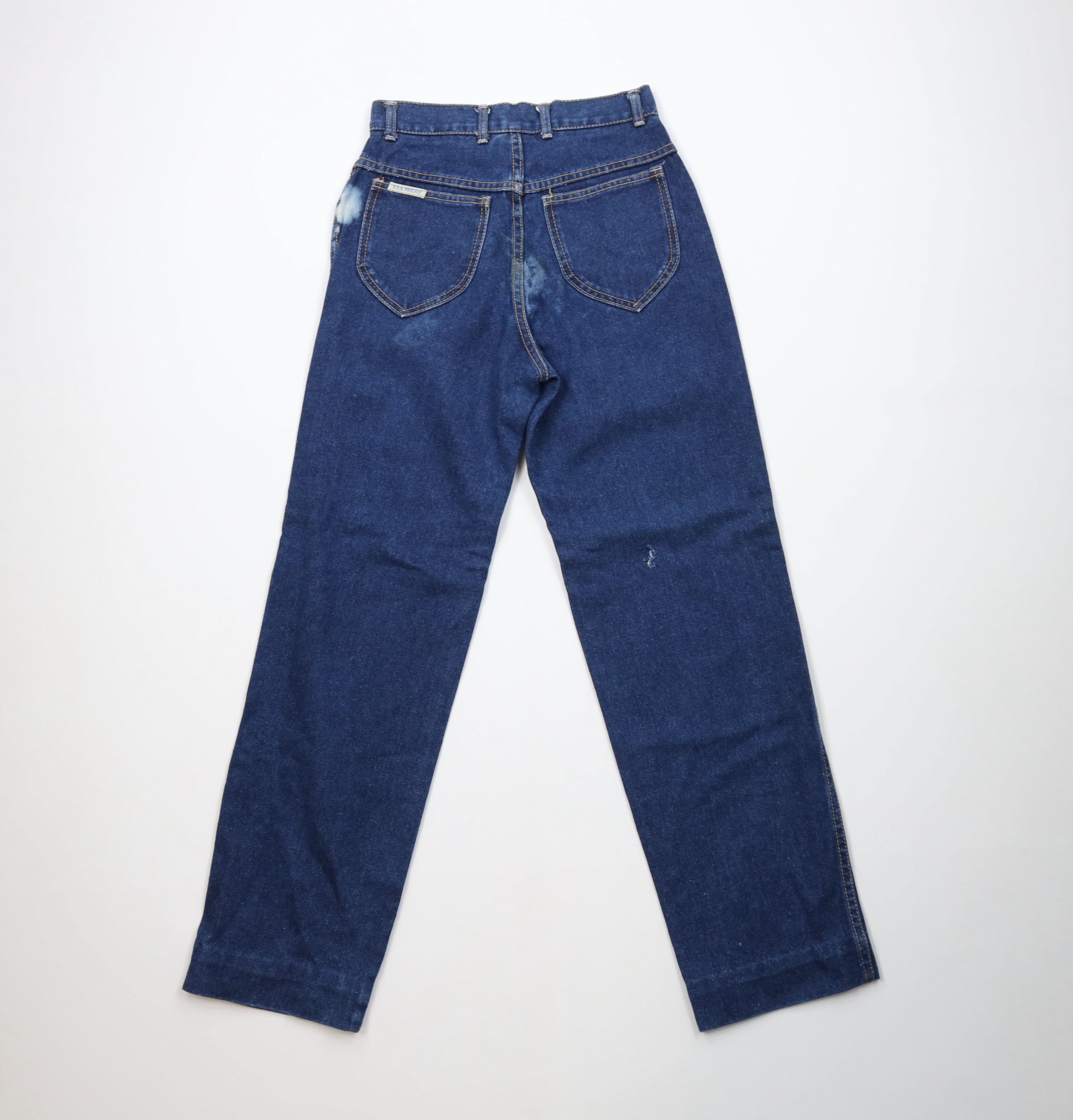 Vintage Vintage 70s Streetwear Straight Leg Denim Jeans Blue USA Size 32" / US 10 / IT 46 - 9 Thumbnail