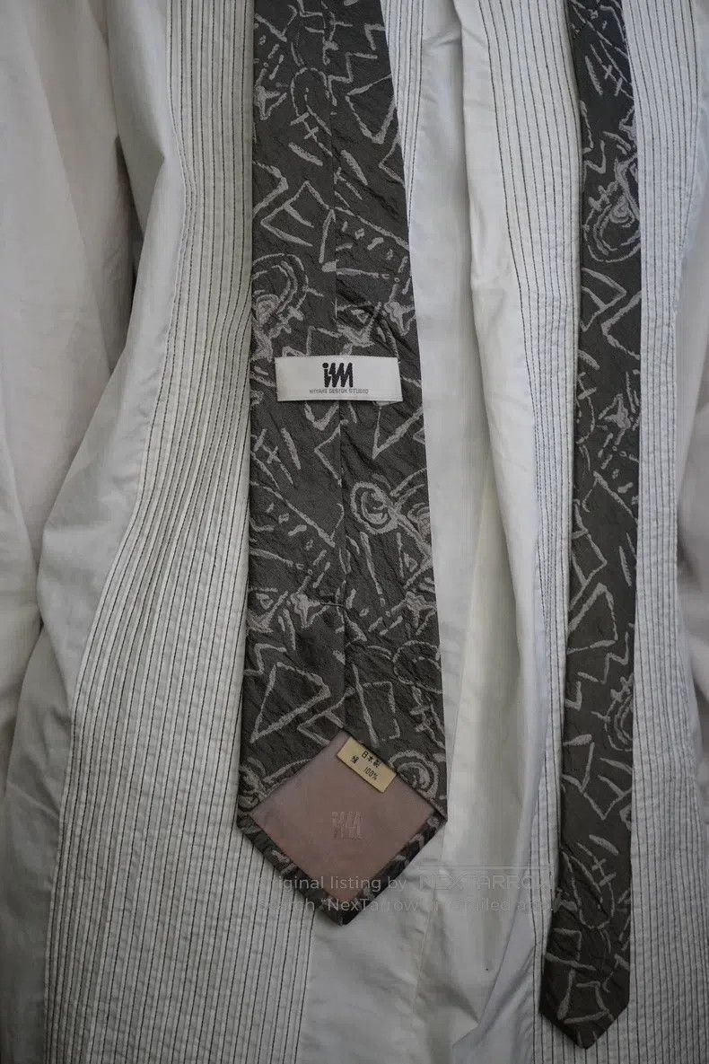 Issey Miyake Issey Miyake Silk Geometric Pattern Tie Size ONE SIZE - 7 Thumbnail