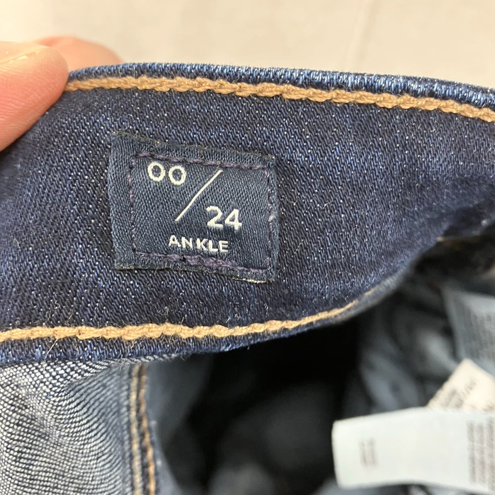Lucky Brand LUCKY BRAND Orta Premium Ankle Jeans Women’s Size 00/24 Skinny Denim 28.5" Inseam Blue Dark Stretch 5-Pocket 90s Bohemian USA Womens Size 24" / US 00 / IT 34 - 5 Thumbnail