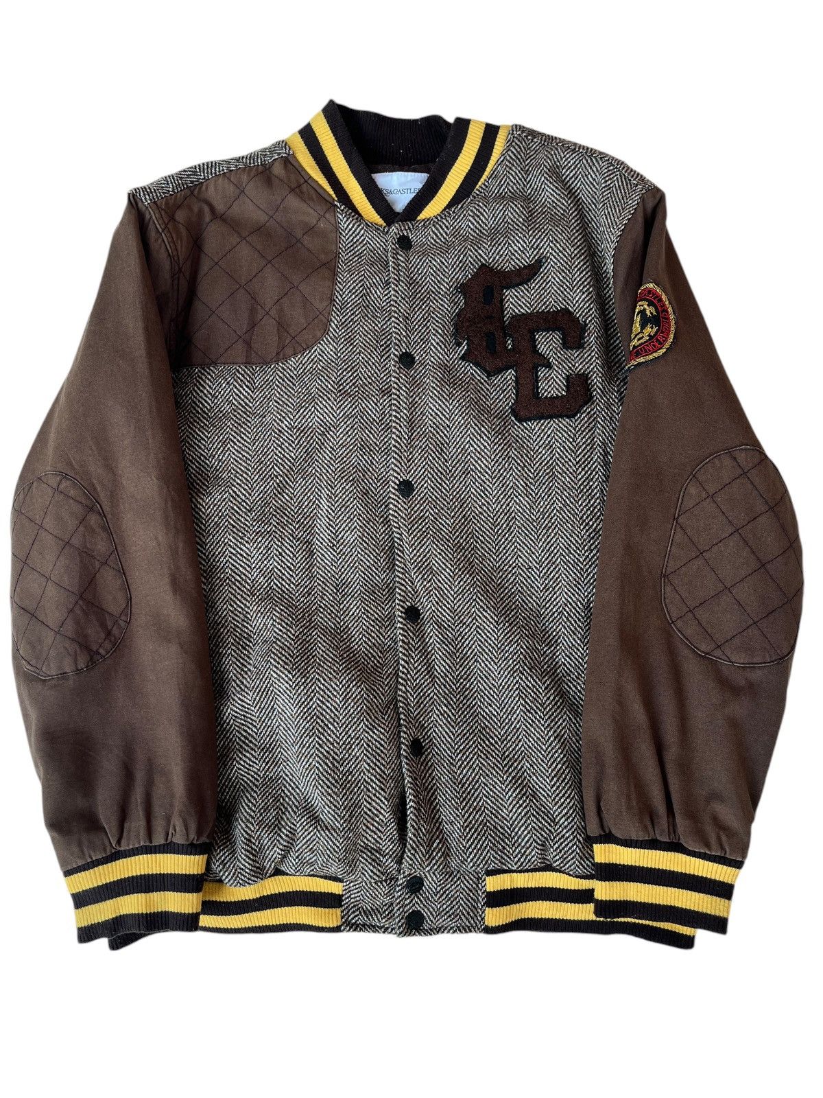 Crooks & Castles × Vintage Vtg Crooks & Castles Varsity Wool Jacket Size US XL / EU 56 / 4 - 2 Thumbnail