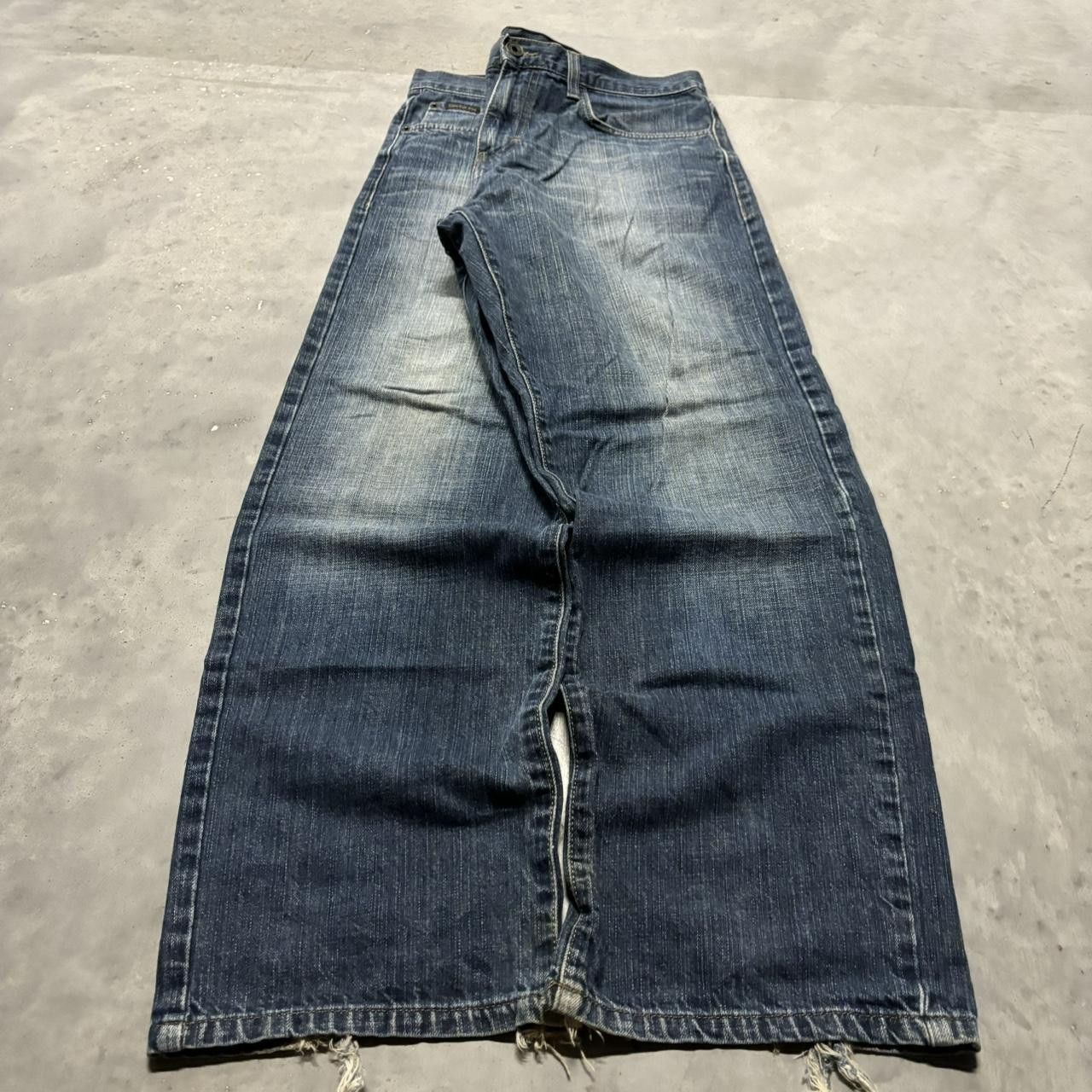 Calvin Klein × Vintage Crazy Vintage Y2K/2000s Grunge Faded Dark Wash Calvin Klein Denim Jeans! Size US 34 / EU 50 - 3 Thumbnail