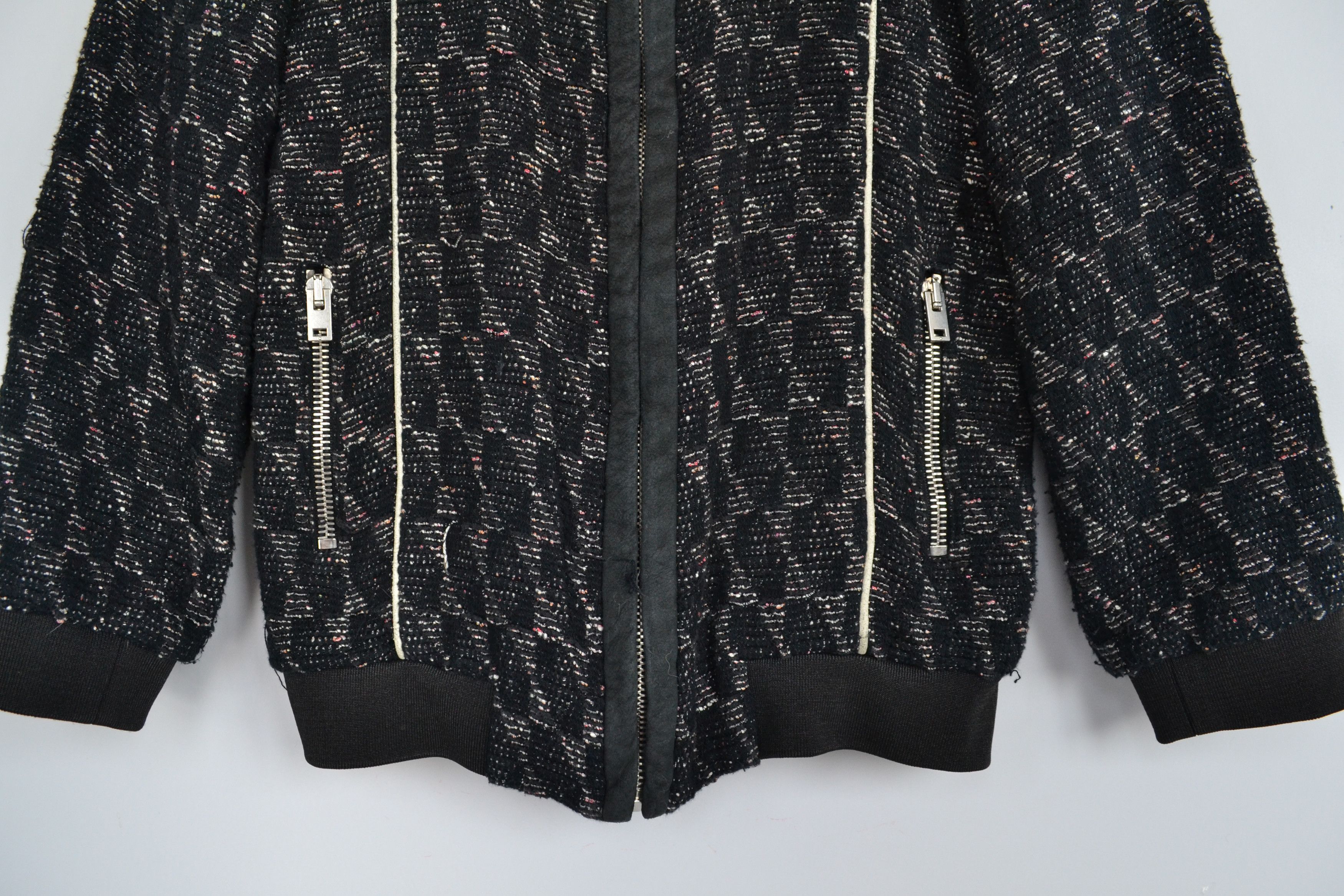 Iro IRO Bomber Jacket Blazer Multicolor Cotton Zip Pockets Size XS / US 0-2 / IT 36-38 - 7 Thumbnail