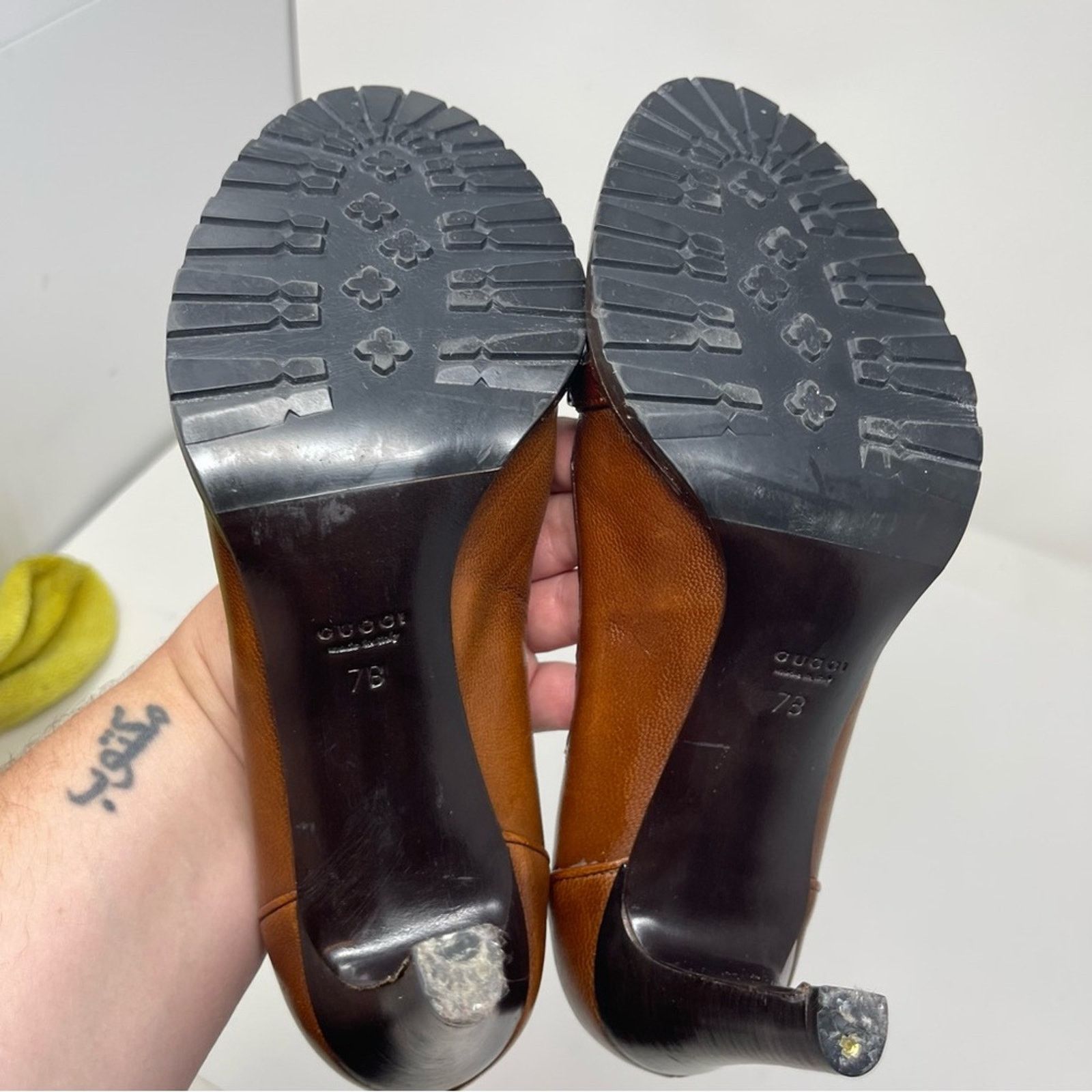 Gucci Gucci Brown Leather Horsebit Pumps Heels sz 7 Size US 7 / IT 37 - 5 Thumbnail