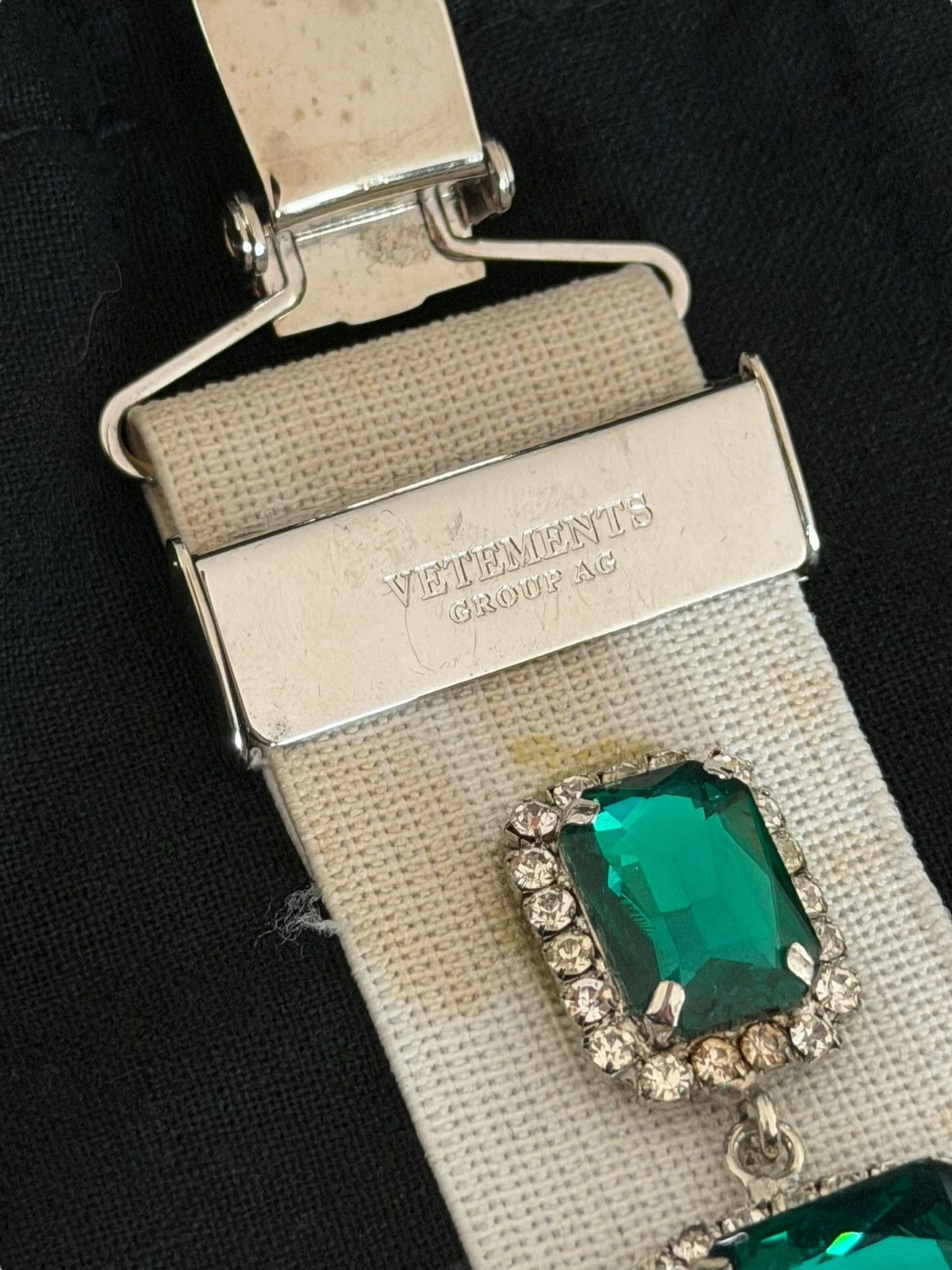 Vetements *RARE* VETEMENTS GVASALIA SUSPENDER EARRINGS BANDAID GEMS Size ONE SIZE - 4 Thumbnail