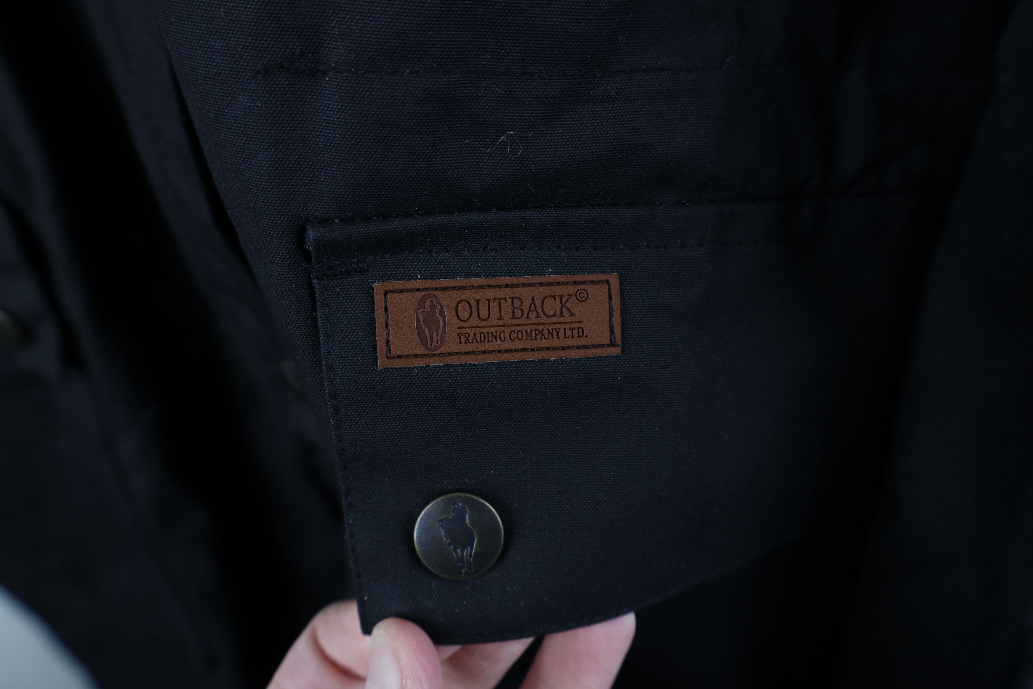 Vintage Vintage Streetwear Oilskin Western Duster Jacket Black Size US L / EU 52-54 / 3 - 4 Thumbnail