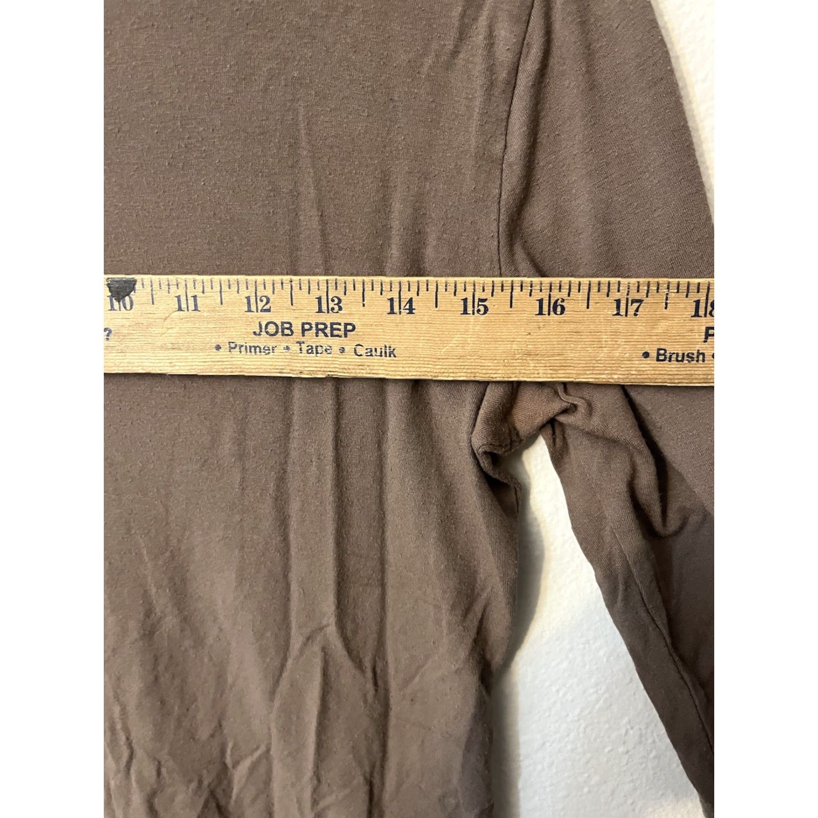 Eileen Fisher Eileen Fisher Womens Top Scoop Neck Long Sleeve Brown Stretch Knit PP Size Petite Regular Size XXS / US 00 / IT 34 - 6 Thumbnail