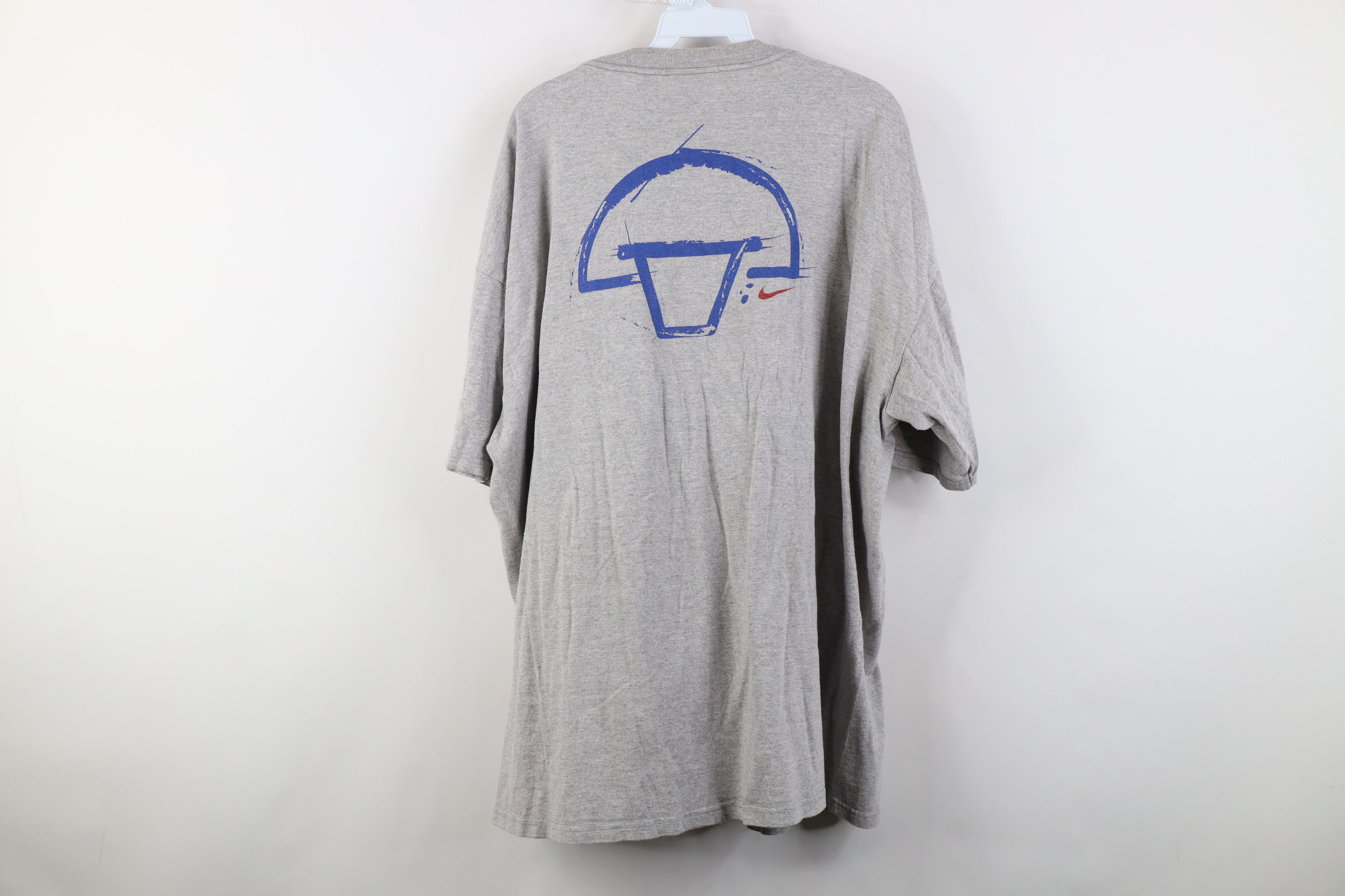 Nike Vintage 90s Nike State University Basketball T-Shirt Gray Size US XXL / EU 58 / 5 - 14 Thumbnail