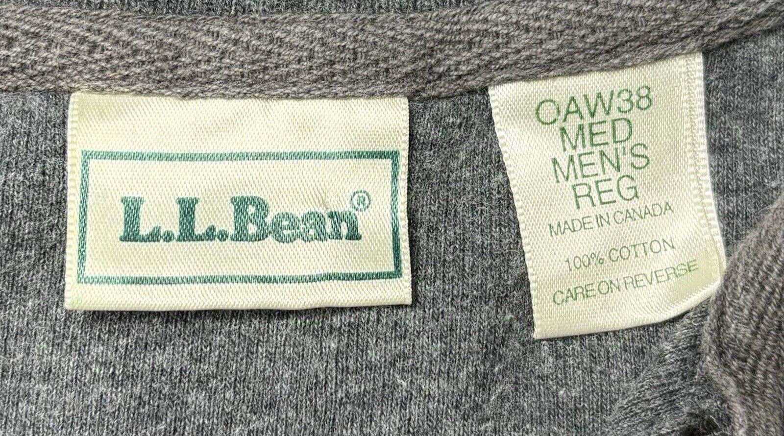 L.L. Bean LL Bean Sweater Men's Medium 1/4 Zip Pullover Cotton Canada Size US M / EU 48-50 / 2 - 2 Thumbnail