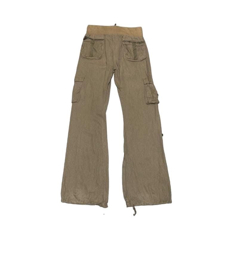 If Six Was Nine Vintage Bondage Style Flare Bootcut Cargo Pants Size US 27 - 3 Thumbnail