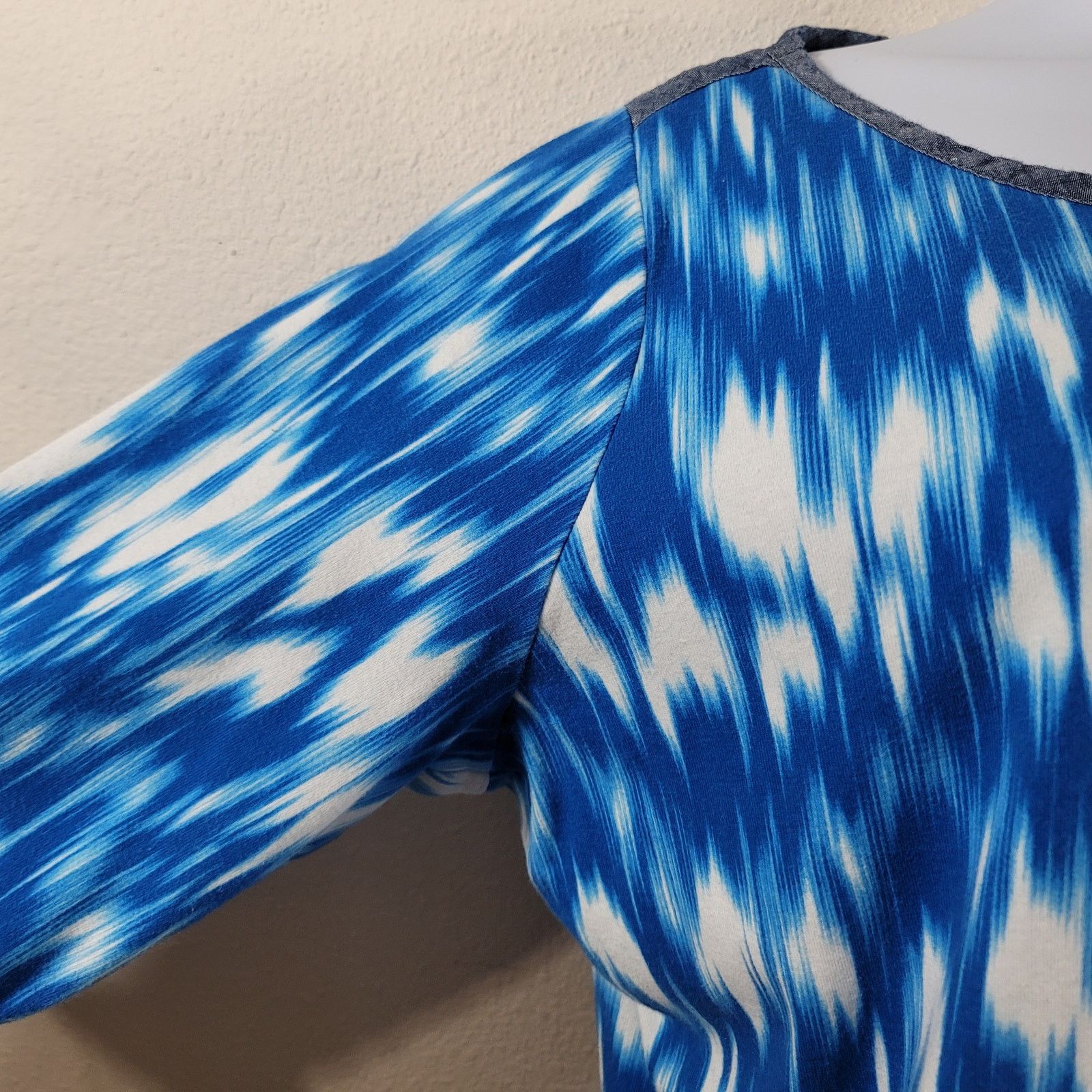 Jones New York Jones New York Signature Woman Blue White Abstract Top 2X Size XXL / US 16-18 / IT 52-54 - 6 Thumbnail