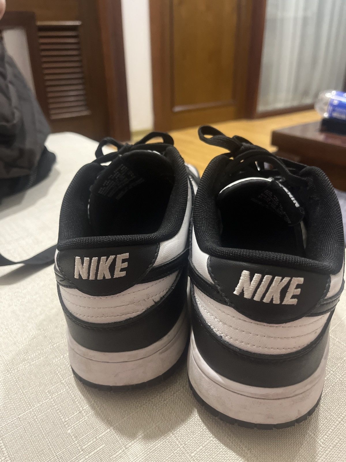 Nike Nike dunks - black and white Size US 12 / EU 45 - 6 Thumbnail