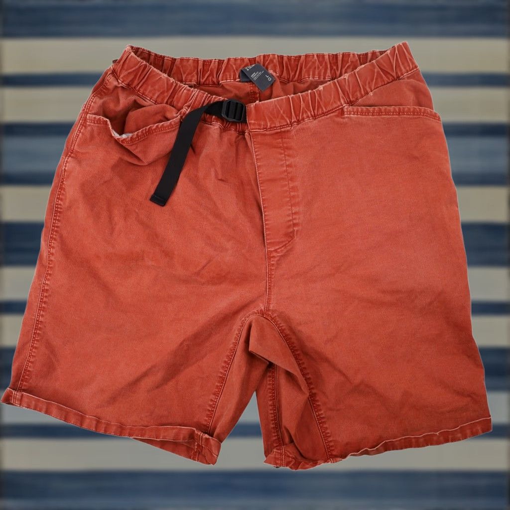 Mountain Hardwear VINTAGE Mountain Hardwear Burt Orange Adventure Shorts Mens Large L Orange Cargo 90s Beachwear Boys Womens Size US 33 - 1 Thumbnail
