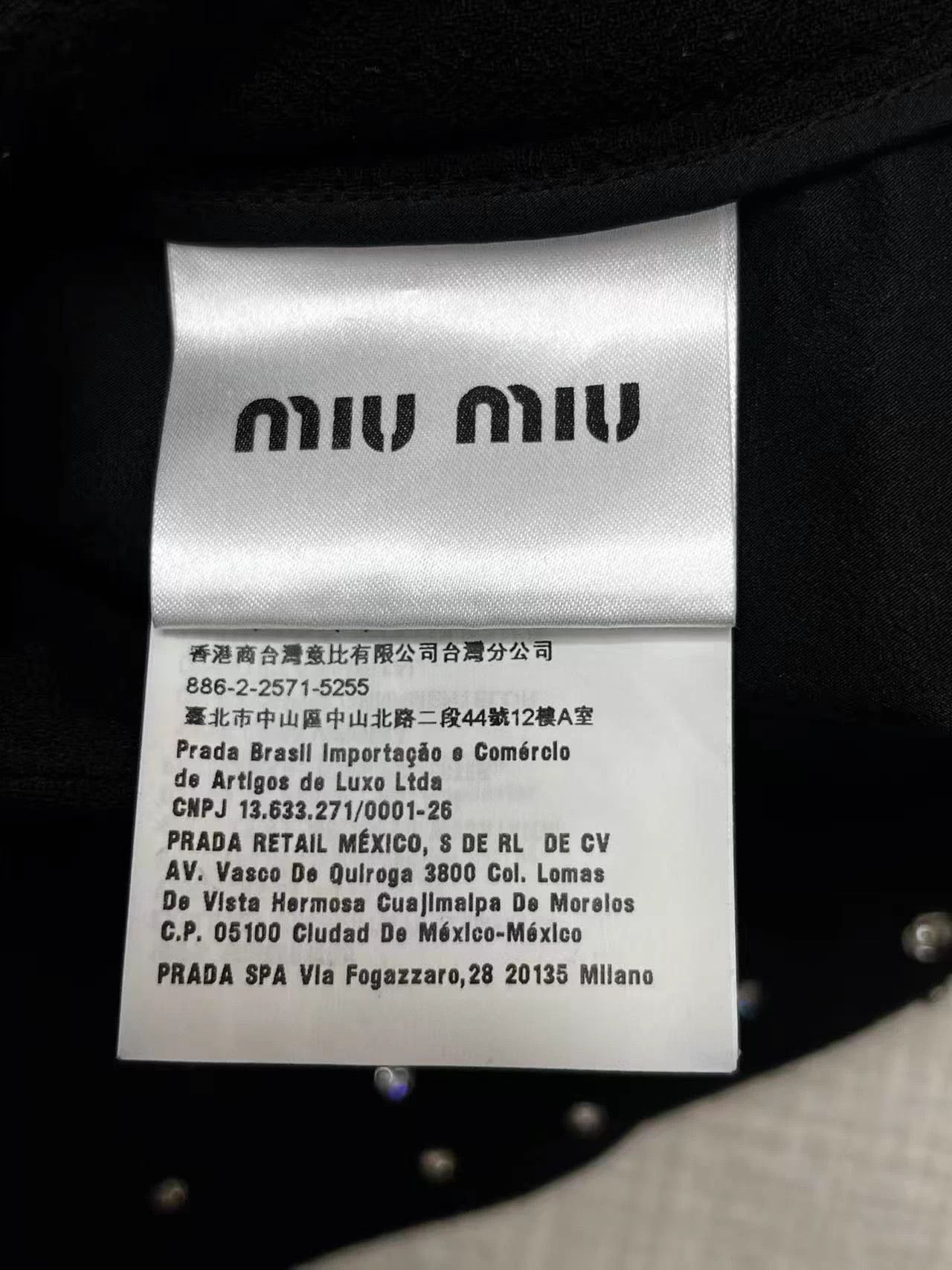 Miu Miu MIU MIU Black Crystal Mini Skirt 40 AG745 Size 27" / US 4 / IT 40 - 4 Thumbnail
