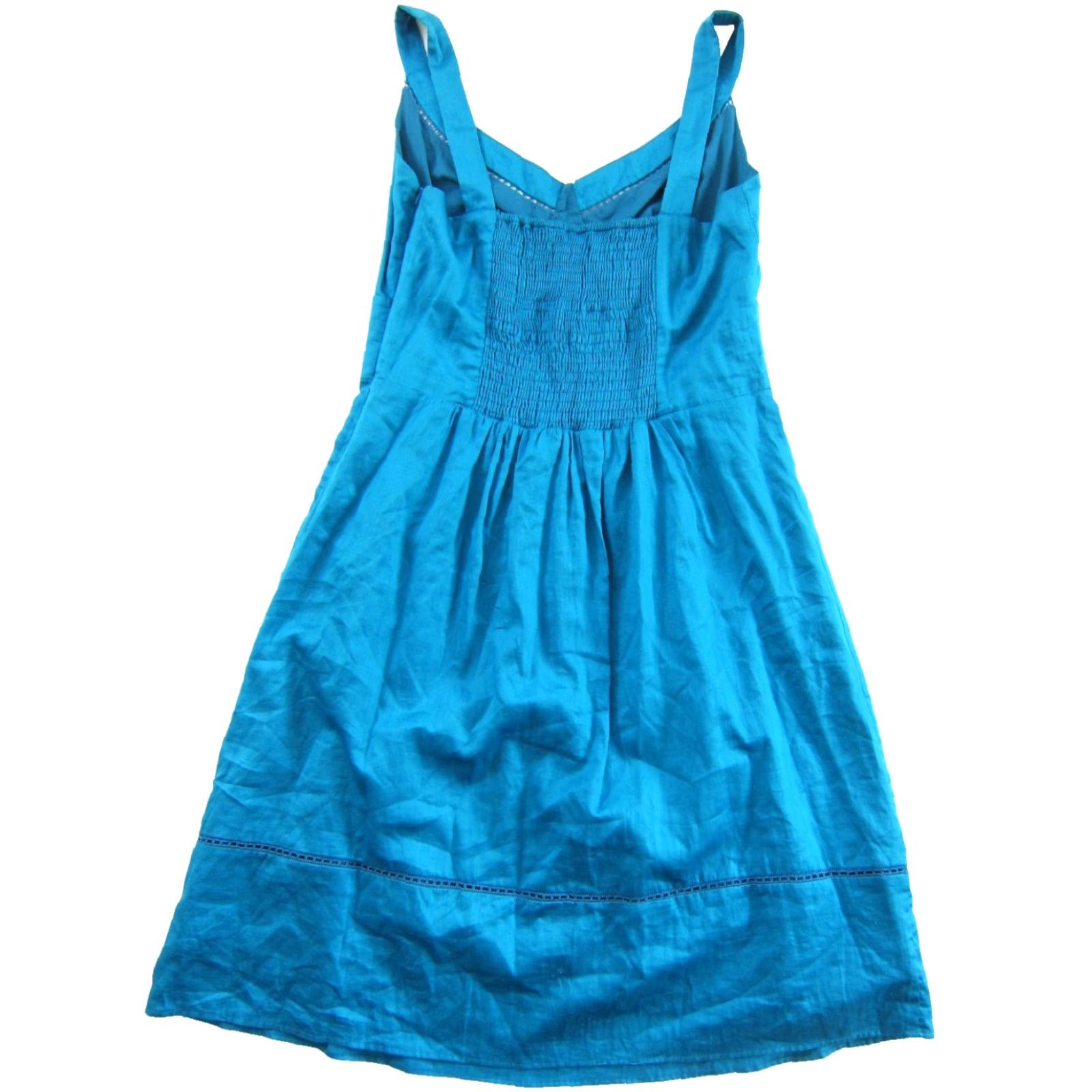 Vintage ROMY Grace Blue 100% Cotton Midi Tank Dress L NWT Women Blue Dress Maxi Sundress Tank Style 18" Pit to Pit 31" Bust 40" Shoulder to Bottom Hem Women Size L / US 10 / IT 46 - 2 Thumbnail