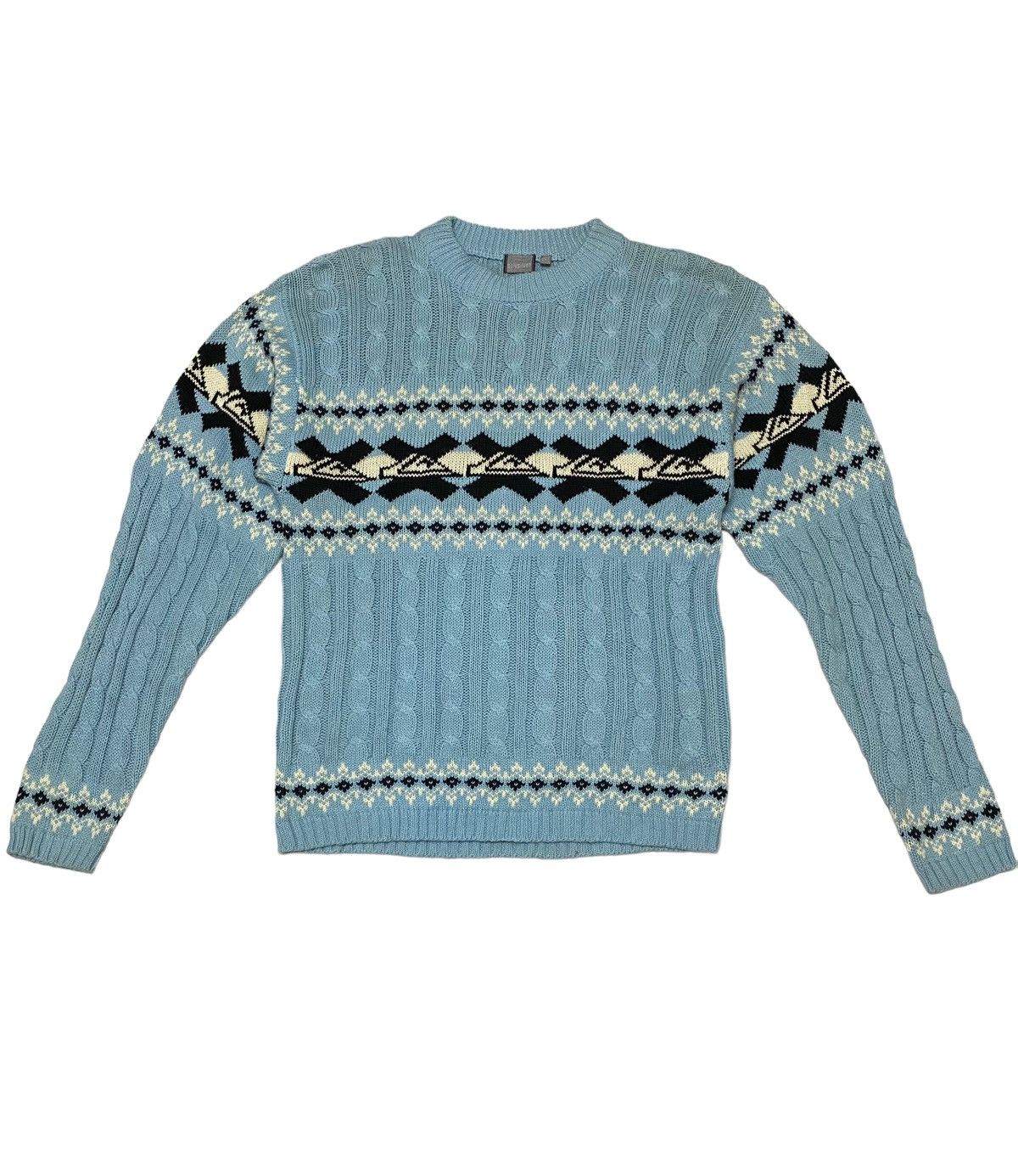 Quiksilver Dope! Quiksilver Logo Knitted Crewneck (C1) Size US M / EU 48-50 / 2 - 3 Thumbnail