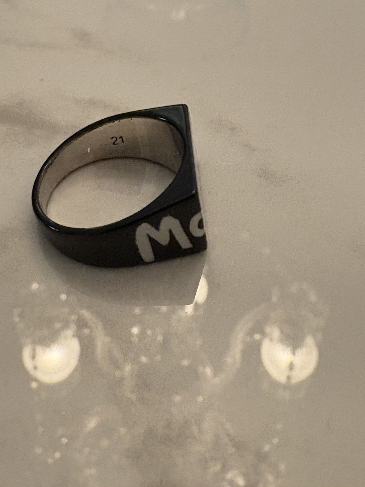 Alexander McQueen Alexander Mcqueen Graffiti Ring Size ONE SIZE - 2 Thumbnail