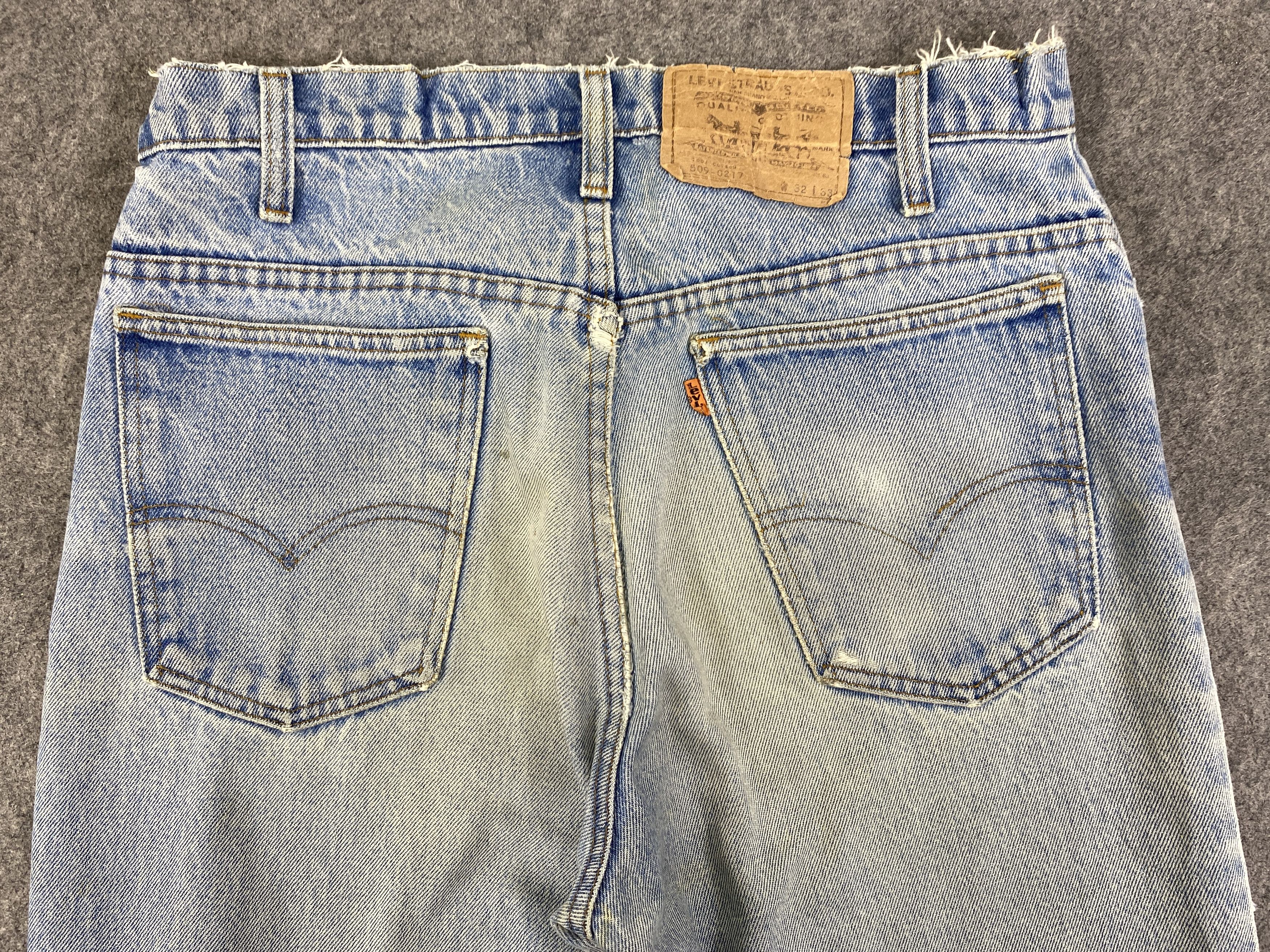 Levi's Light Blue Wash Vintage Levis 509 Orange Tab 31x30.5 -JN3233 Size US 31 - 4 Thumbnail
