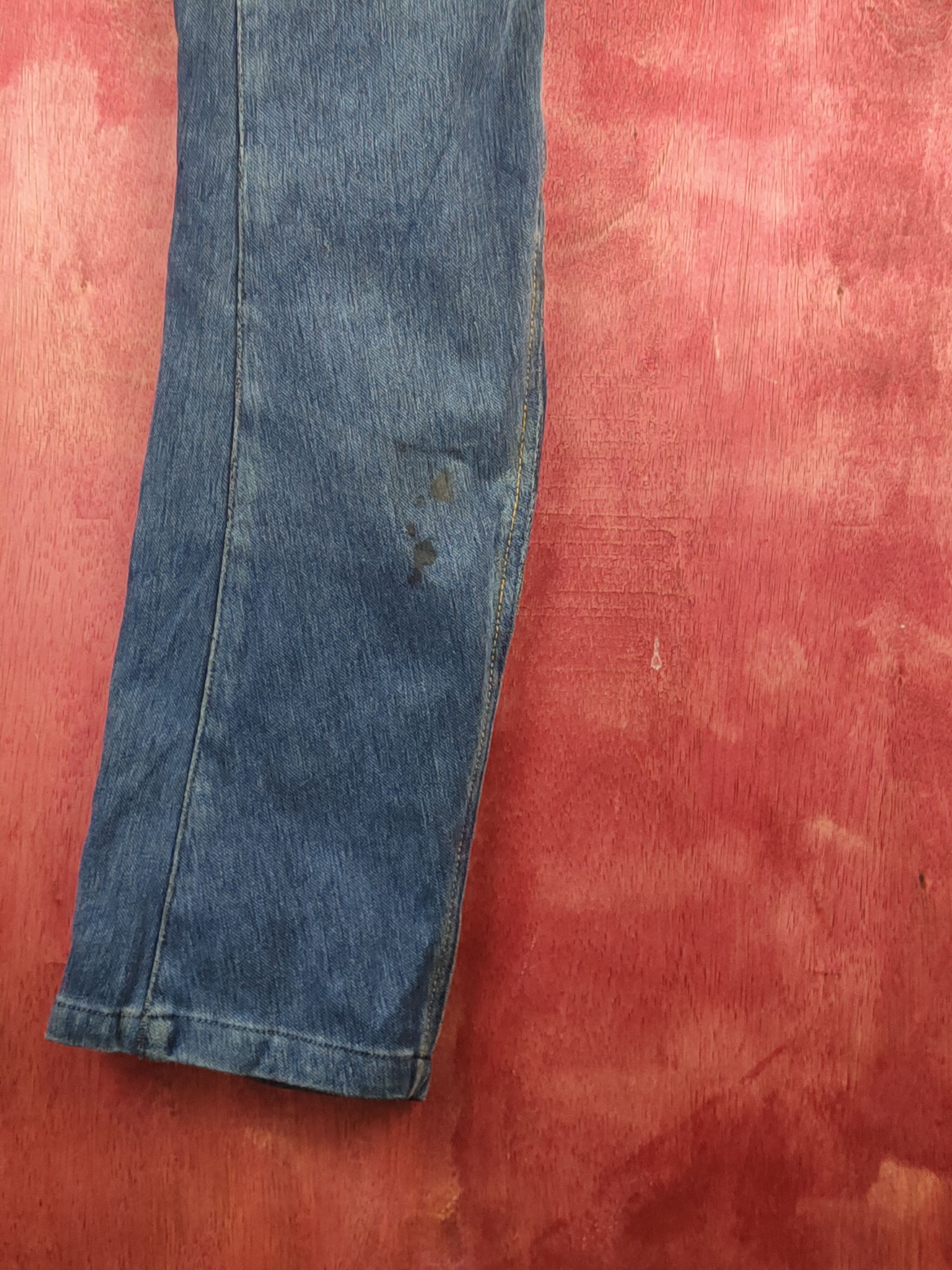 Japanese Brand FieldCore Dark Blue Faded Distressed Ripped Jeans #S2362 Size US 33 - 12 Thumbnail