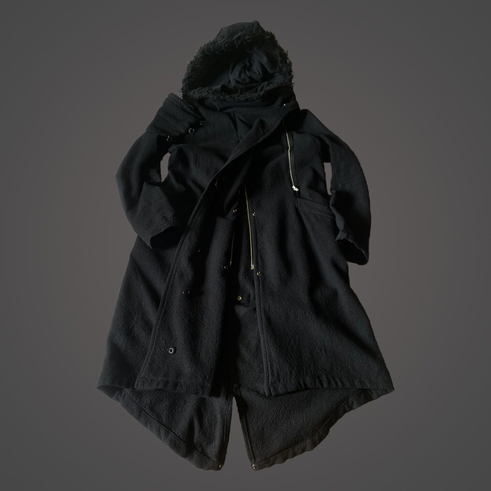 image of Archival Clothing x Undercover Grail Undercover Guruguru V But Beautiful Parka Coat in Black (Size 